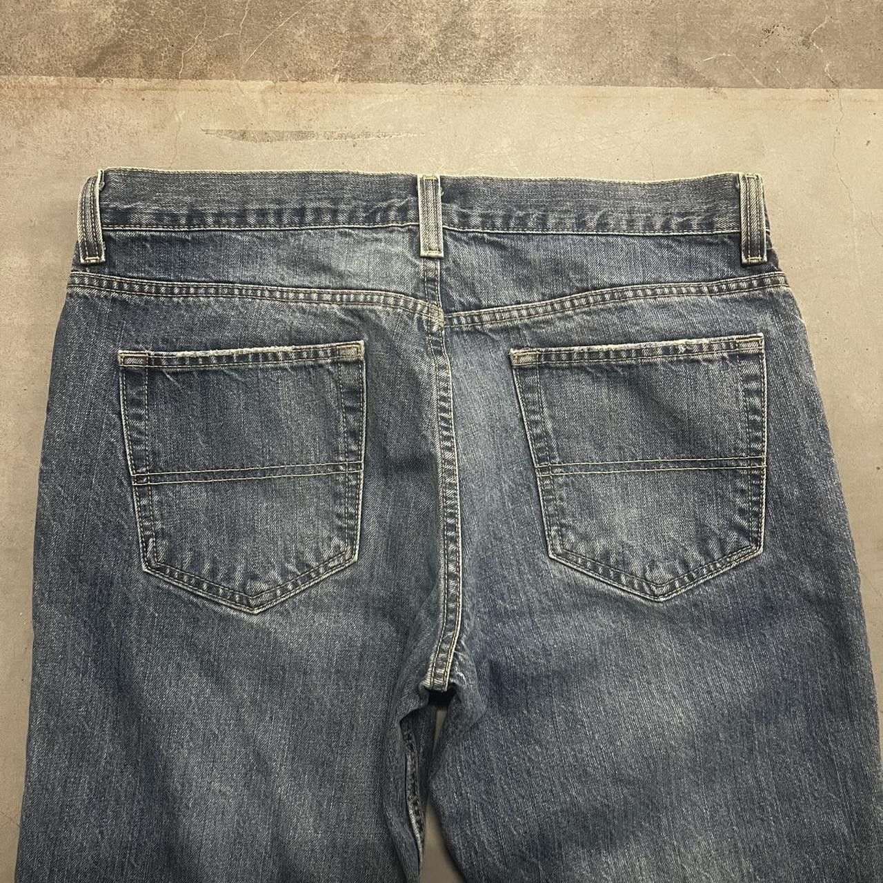 Vintage Crazy Vintage Y2K/2000s Baggy Grunge Streetwear Style Medium Wash Red Camel Denim Jeans! Size US 36 / EU 52 - 7 Thumbnail