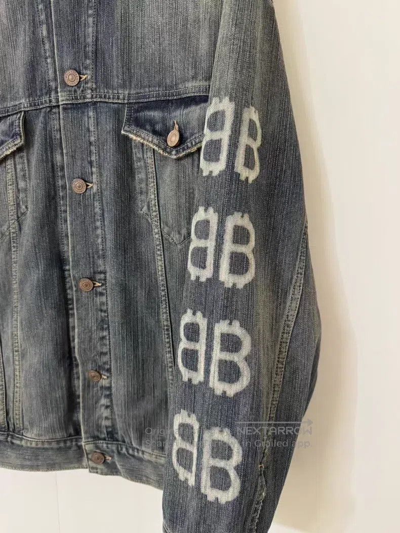Balenciaga Balenciaga Double B Full Print Denim Jacket Size US S / EU 44-46 / 1 - 5 Thumbnail