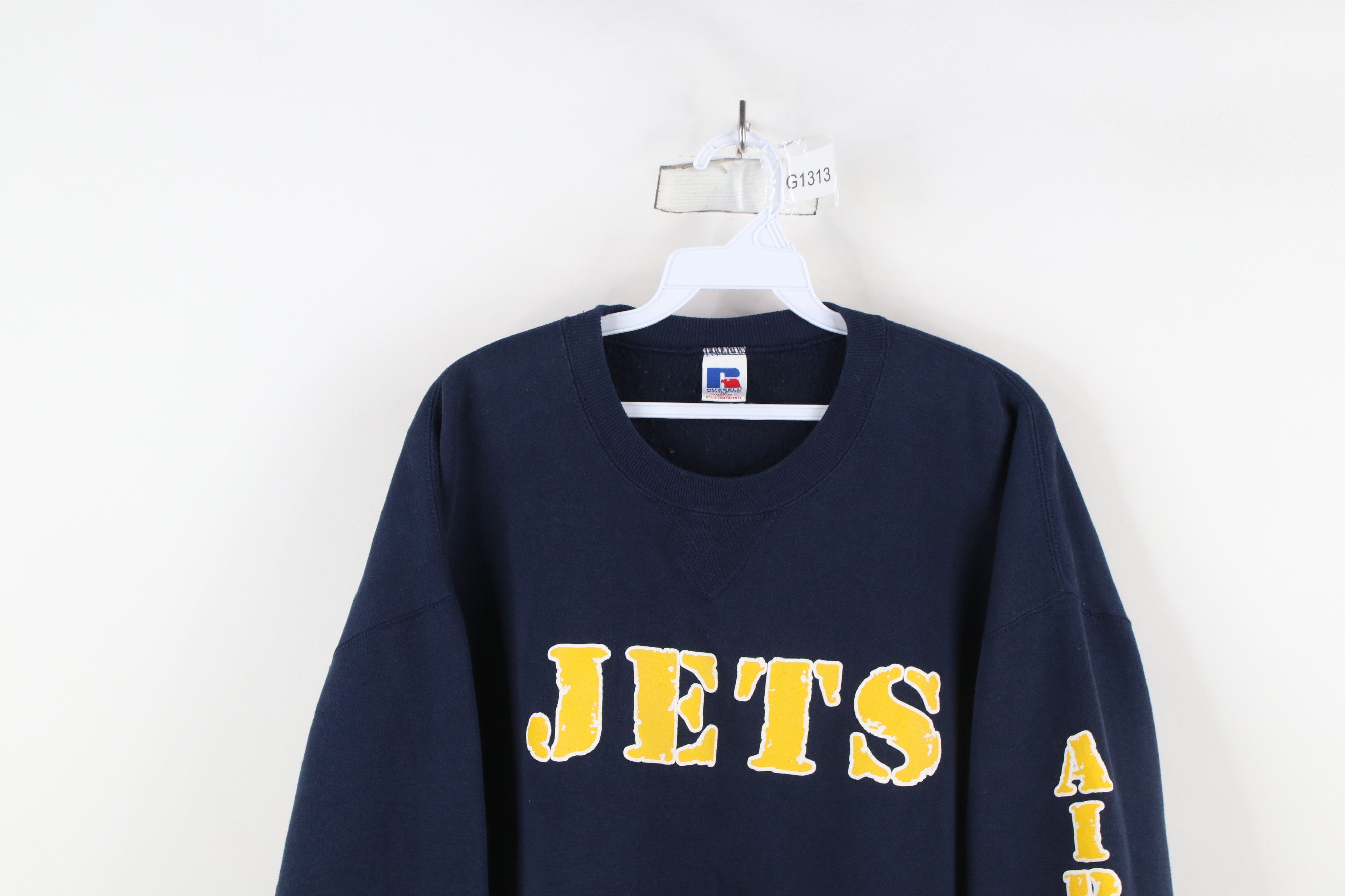 Russell Athletic × Vintage Vintage 90s Russell Athletic Spell Airport Jets Sweatshirt Size US XL / EU 56 / 4 - 2 Thumbnail