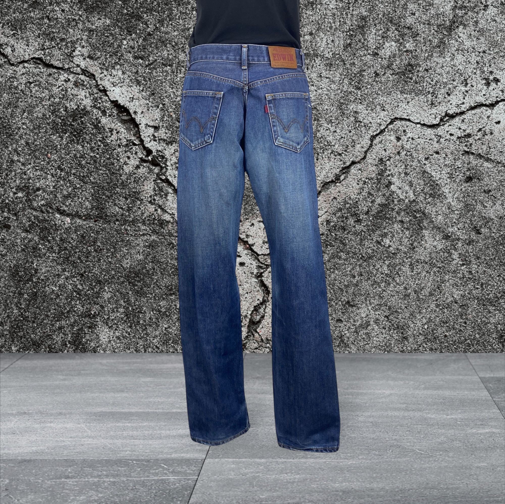 Edwin Edwin 503Z Denim Jeans Distressed Size US 27 - 1 Thumbnail