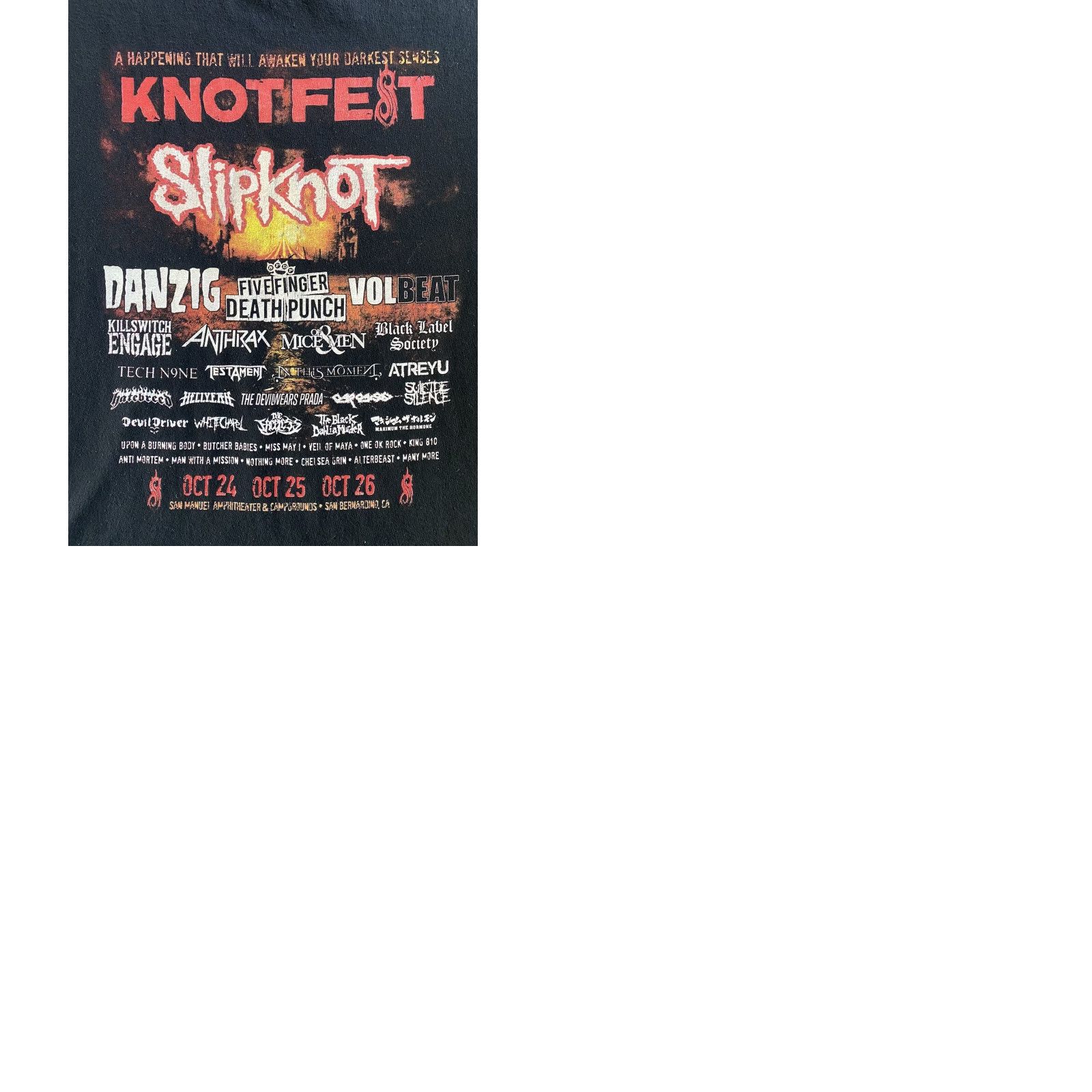 Vintage VINTAGE Slipknot Knotfest T Shirt Men’s XL Black Alstyle Danzig Volbeat Anthrax ETC Size US XL / EU 56 / 4 - 10 Thumbnail