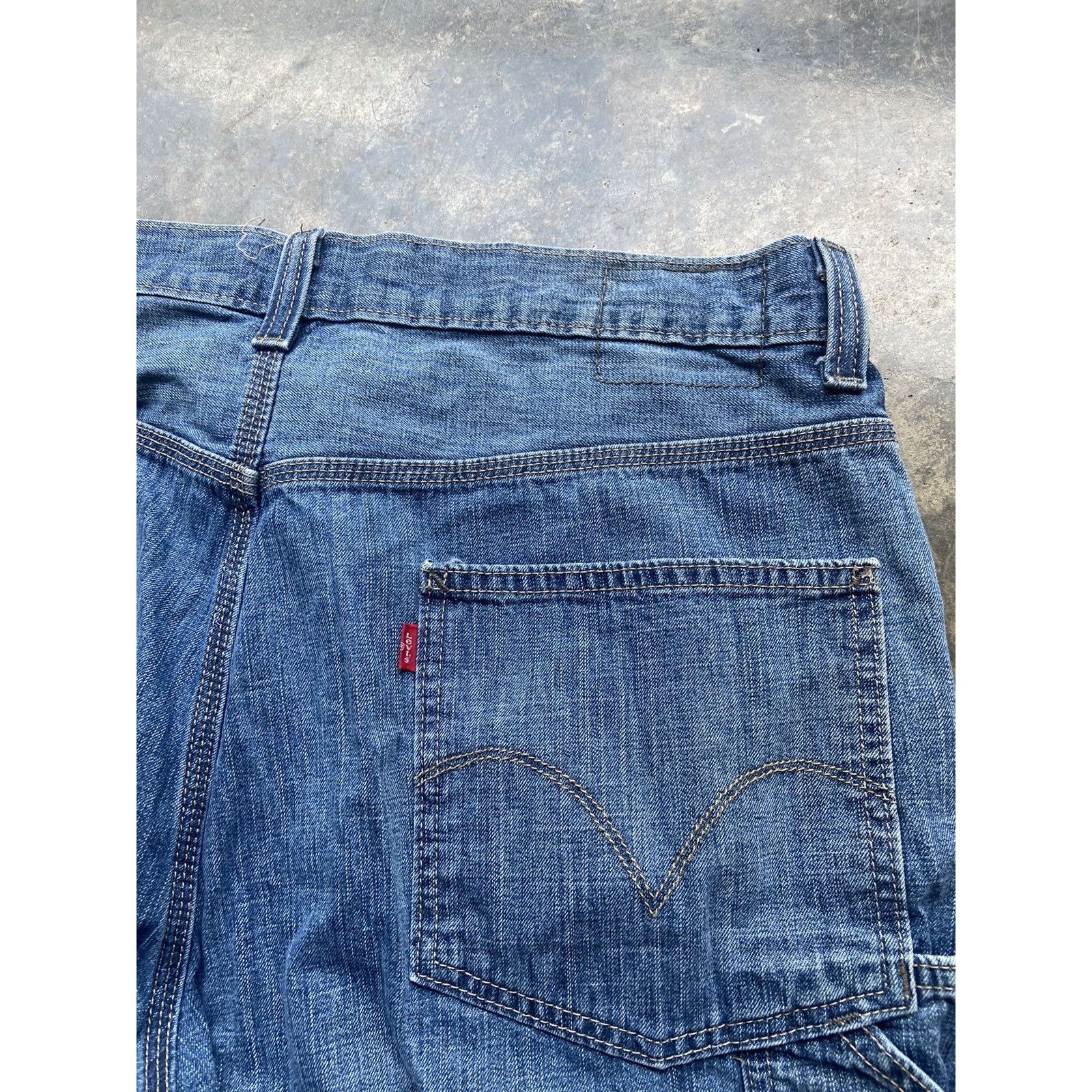 Levi's Crazy Vintage Baggy Y2K Levis Carpenter Jorts Size 38 Size US 38 / EU 54 - 2 Thumbnail