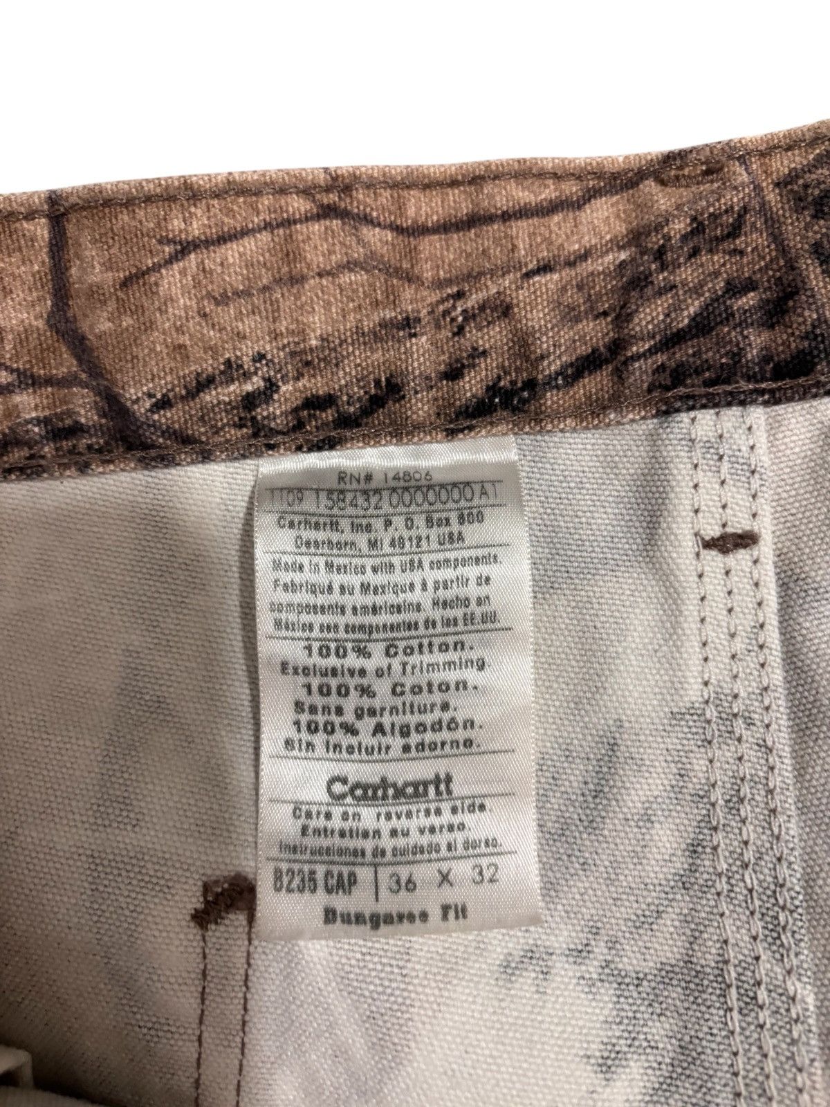 Carhartt Vintage Carhartt Realtree Camo Canvas Carpenter Pants 36x32 Size US 36 / EU 52 - 10 Thumbnail