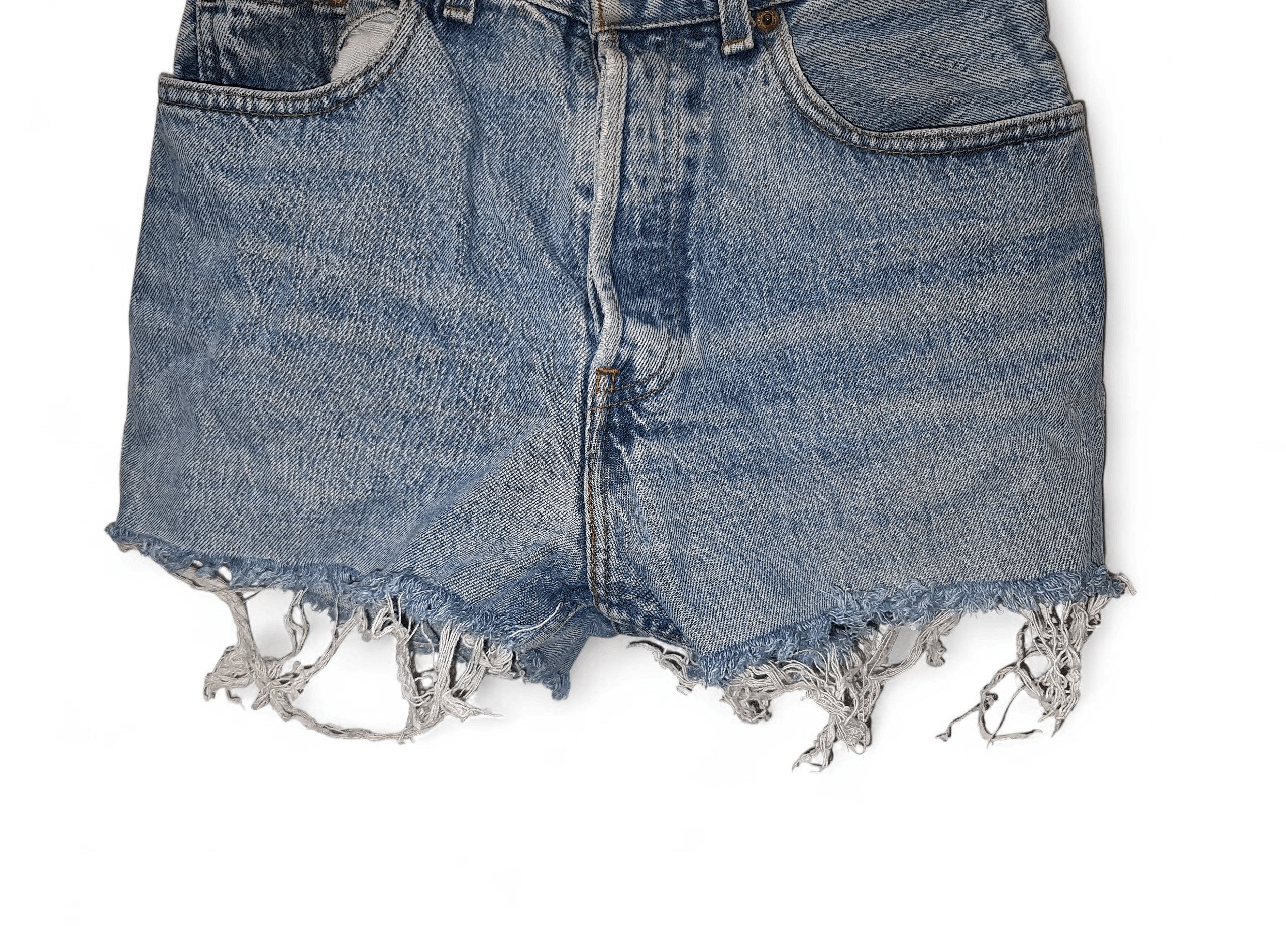 Levi's Vintage Clothing Vintage Levi's 501 High Waist Denim Shorts USA 80s 90s Size 28" / US 6 / IT 42 - 2 Thumbnail