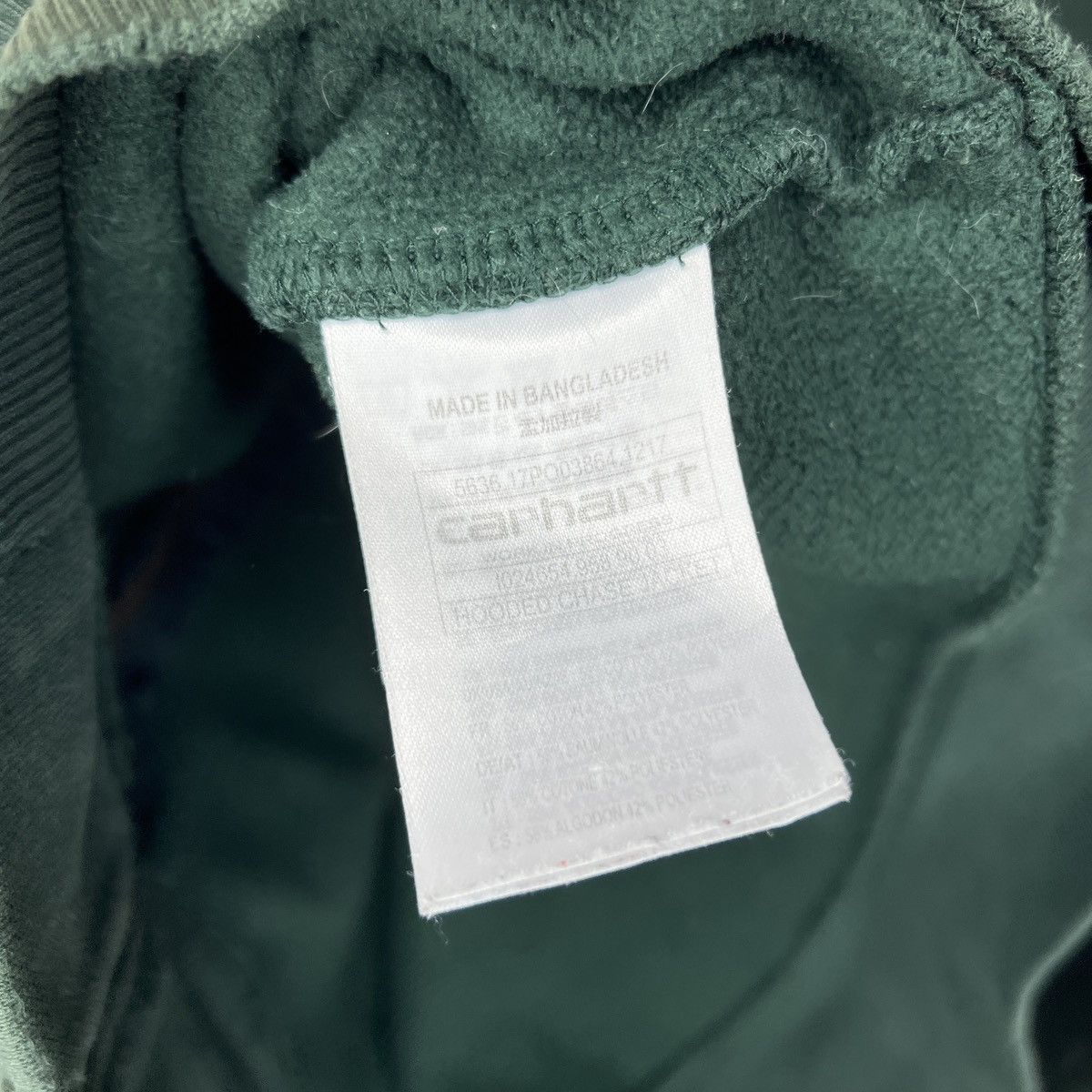 Carhartt × Vintage Vintage Carhartt Zip Hoodie Workwear Hype Mini Logo Grwen Size US M / EU 48-50 / 2 - 9 Thumbnail