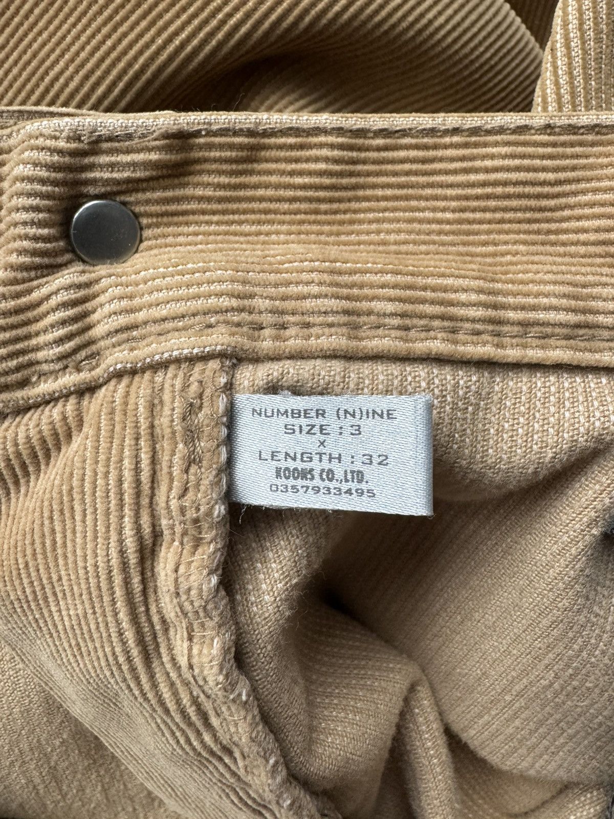 Number (N)ine Number (n)ine Corduroy Pants Size US 30 / EU 46 - 6 Thumbnail