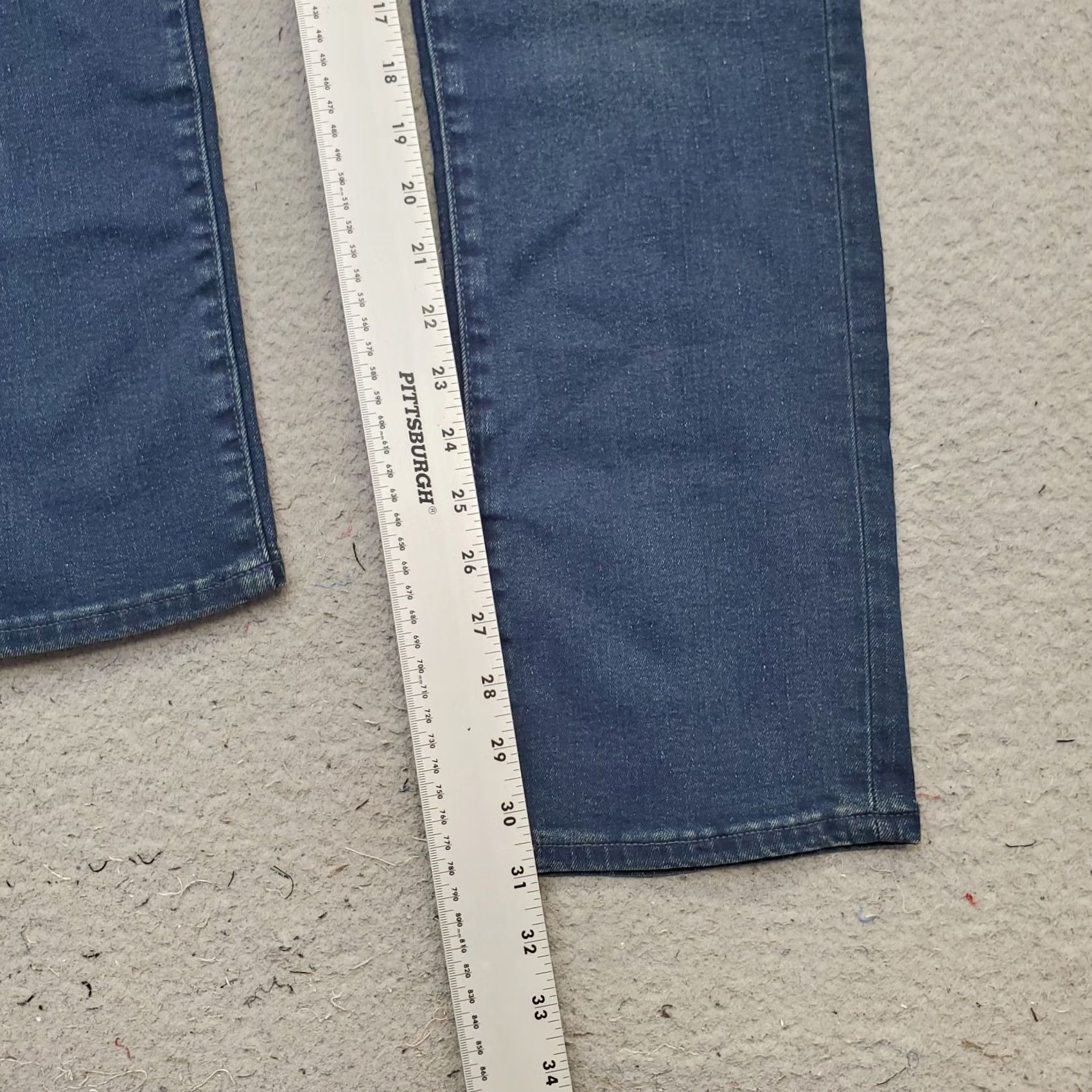 Old Navy Old Navy Jeans Women Plus 18 Blue Denim Slim Fit 360° Stretch Whiskered Straight Size 40" / US 18 - 4 Thumbnail
