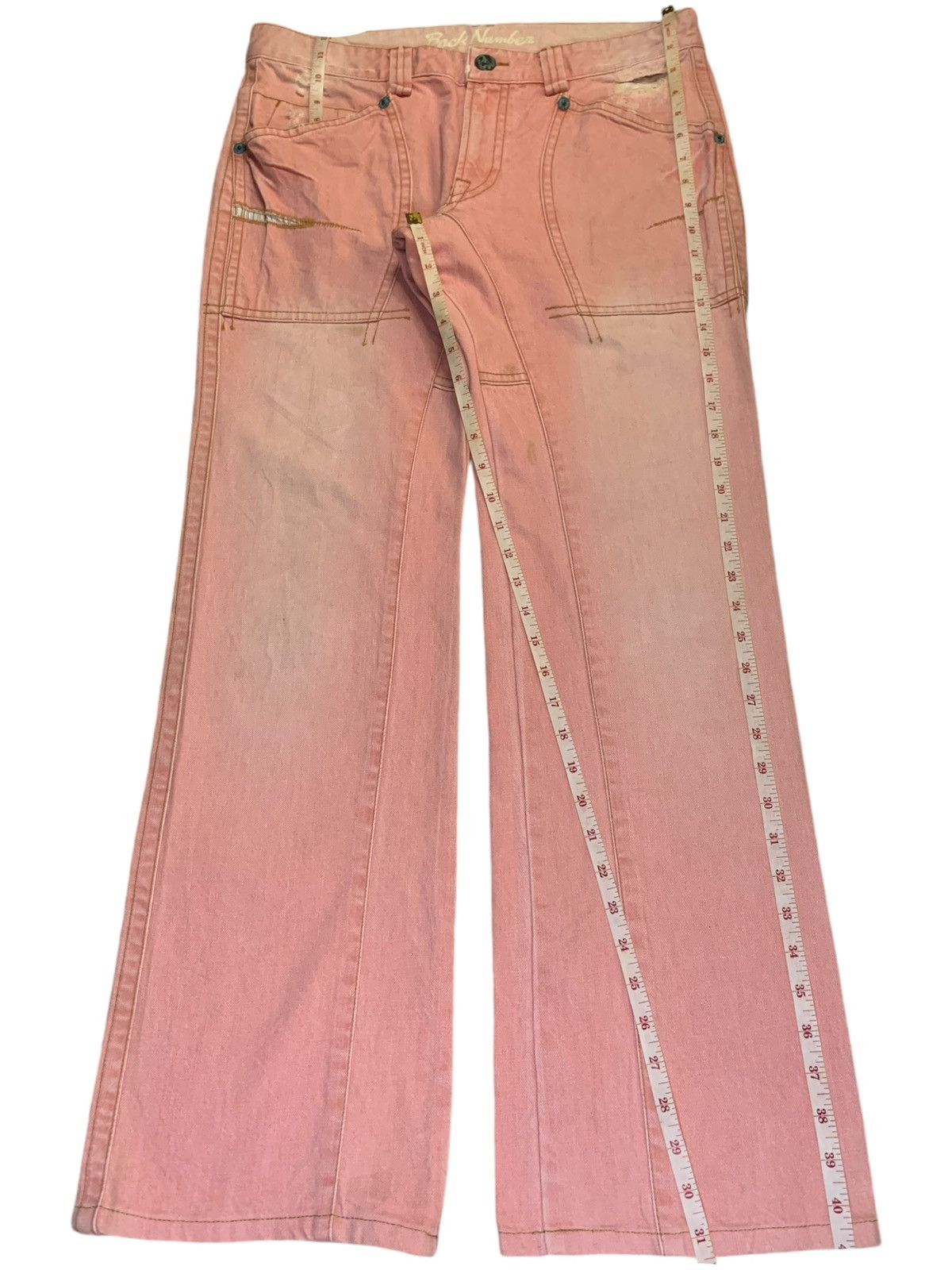 Japanese Brand Vintage Japanese Brand Faded Wash Patched Bootcut Jeans Size US 34 / EU 50 - 13 Thumbnail