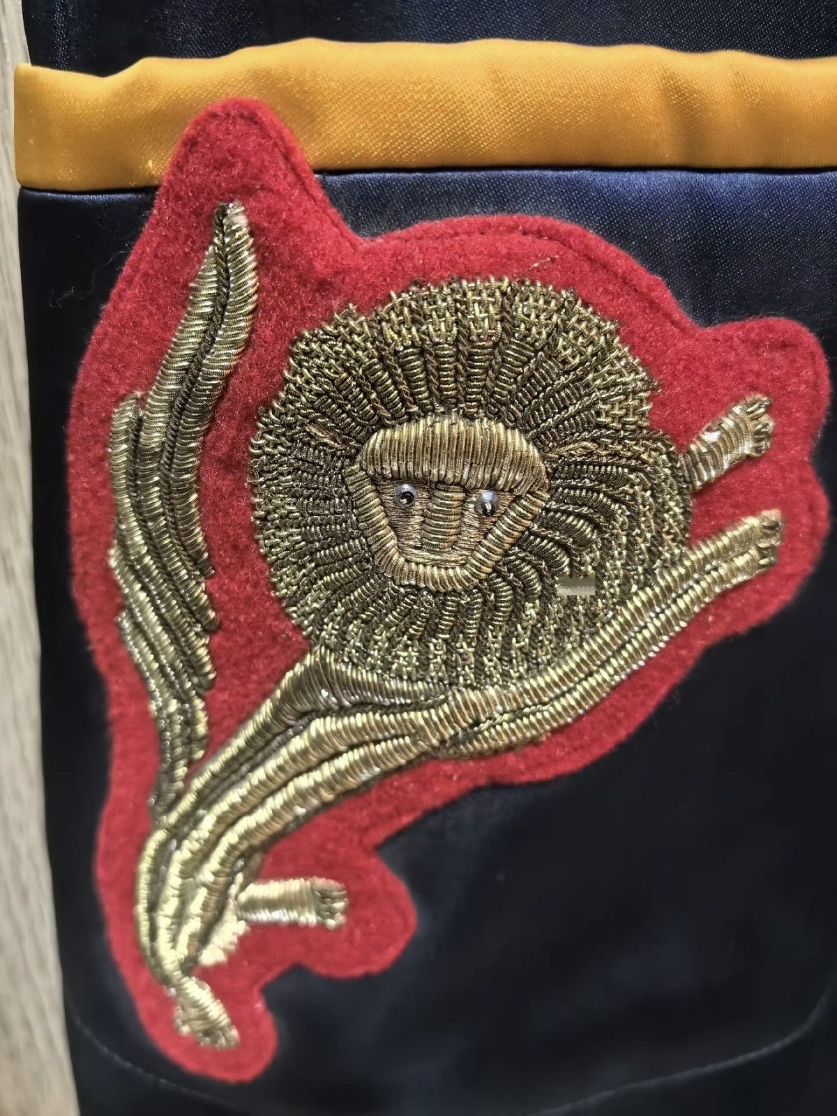 Gucci Runway Trimmed Satin Embroidered Long Sleeves Jacket Size 36R - 4 Thumbnail