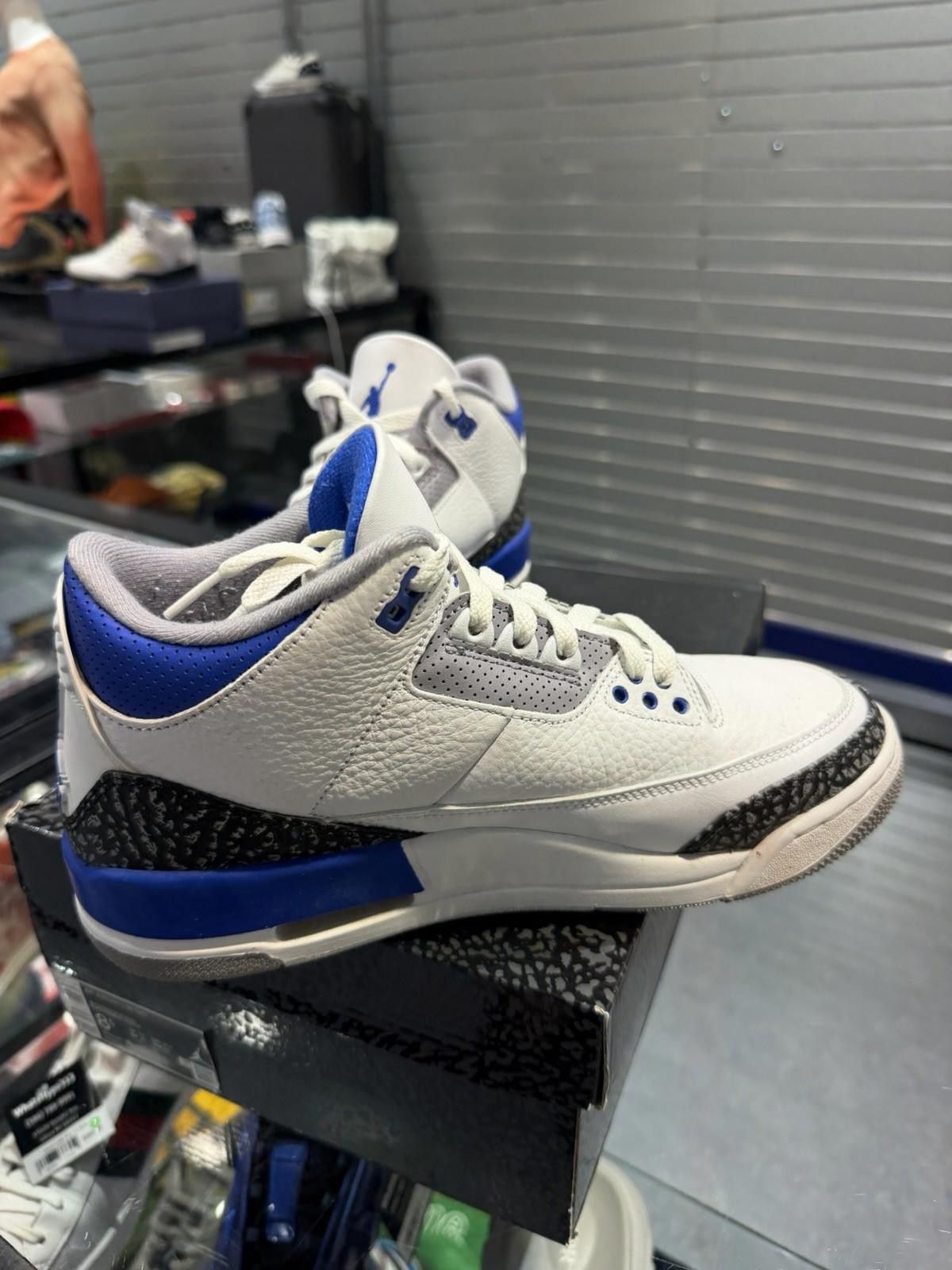 Jordan Brand Jordan 3 Retro Racer Blue Size 8.5 Pre-Owned CT8532-145 Size US 8.5 / EU 41-42 - 9 Thumbnail