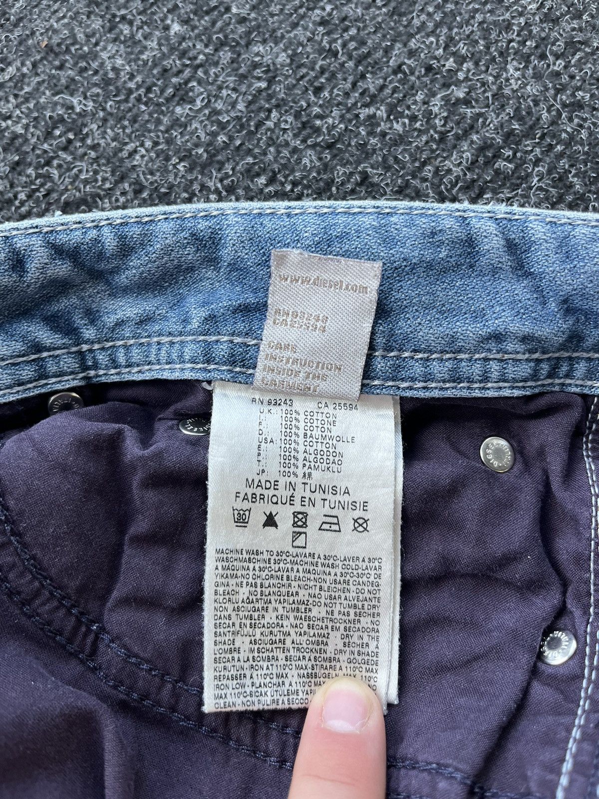 Diesel Vintage Y2K Diesel Viker Lighting Blue denim pants Size US 32 / EU 48 - 9 Thumbnail