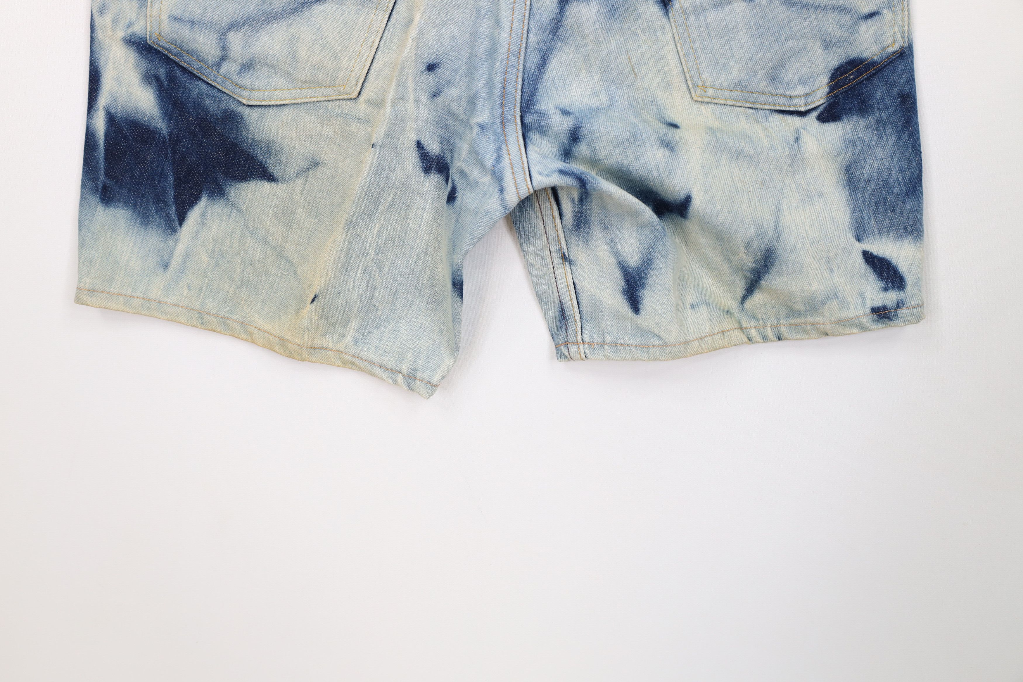 Levi's Vintage 70s Levis Orange Tab Acid Wash Denim Jean Shorts USA Size US 32 / EU 48 - 11 Thumbnail