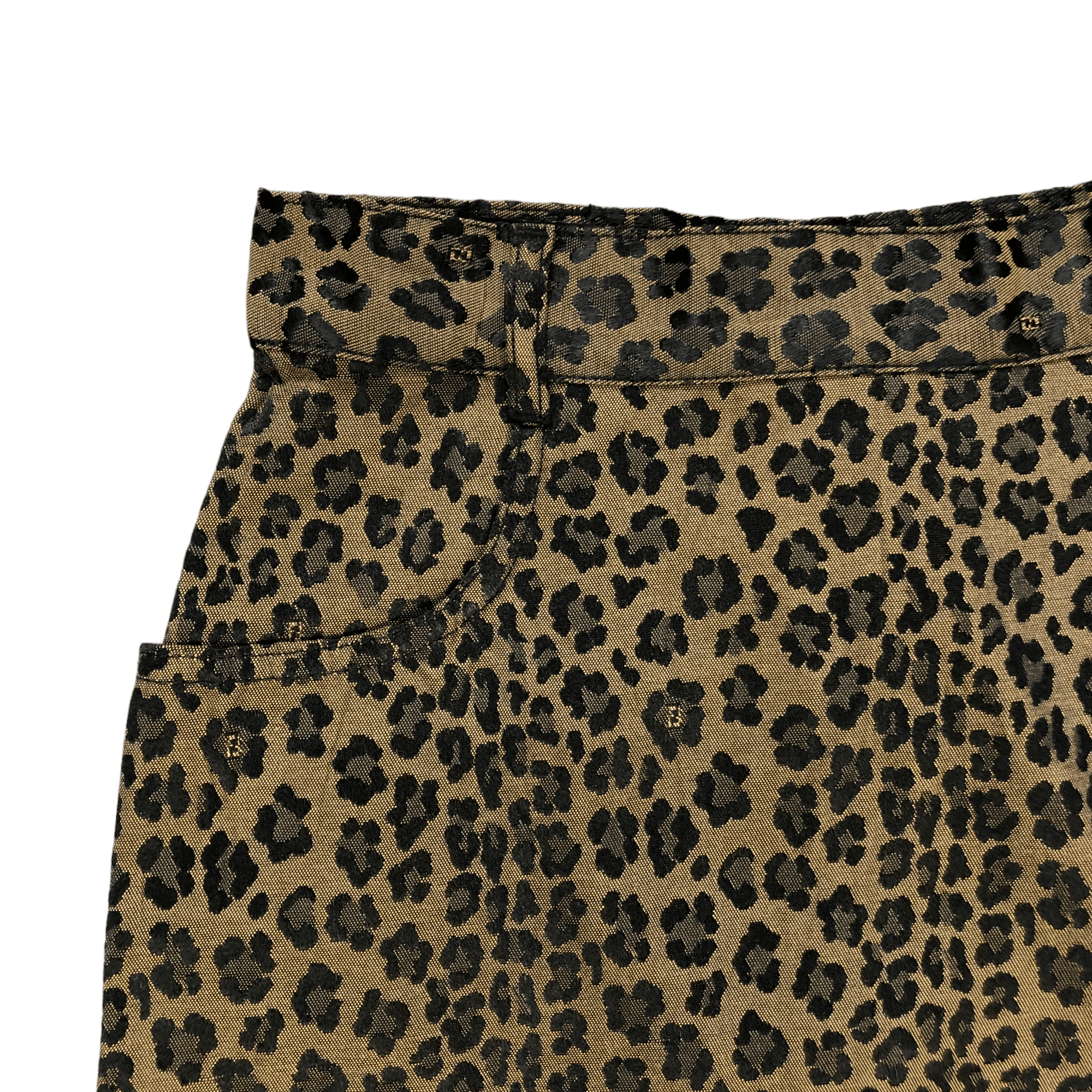 Fendi FENDI JEANS LEOPARD SKIN DESIGNS MINI SKIRTS #6249-220 Size 23" - 3 Thumbnail