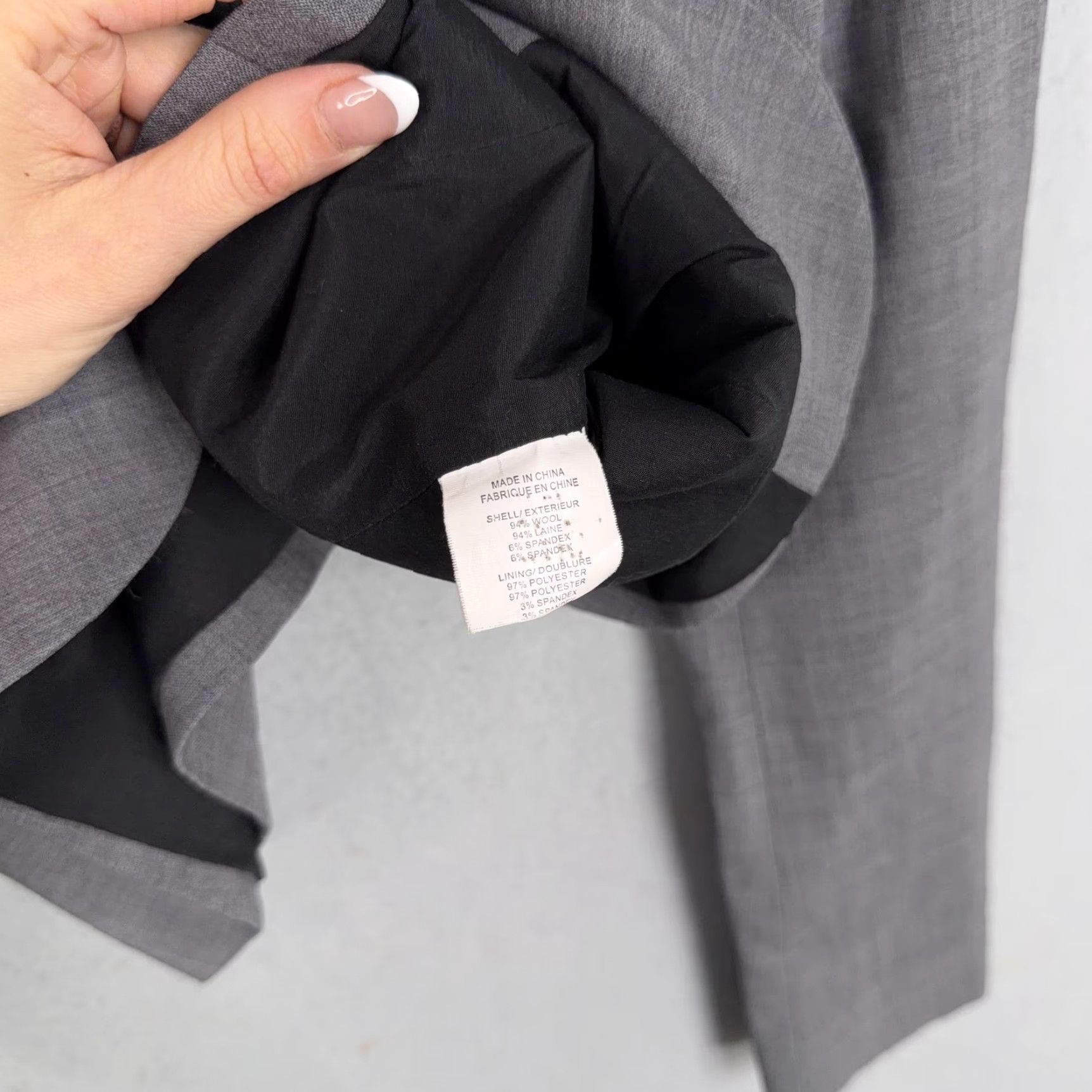 Theory Theory Blazer Womens 2 Gray Wool Blended Lined Notch Two-Button Front Jacket Office Career XS-XL Size XS / US 0-2 / IT 36-38 - 5 Thumbnail