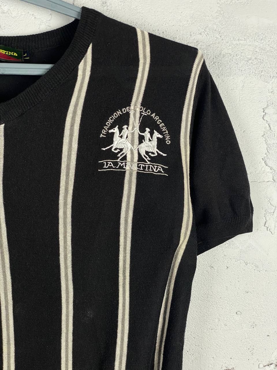 La Martina × Vintage La Martina Polo Ralph Lauren Style T-shirt Knitted Size US L / EU 52-54 / 3 - 4 Thumbnail