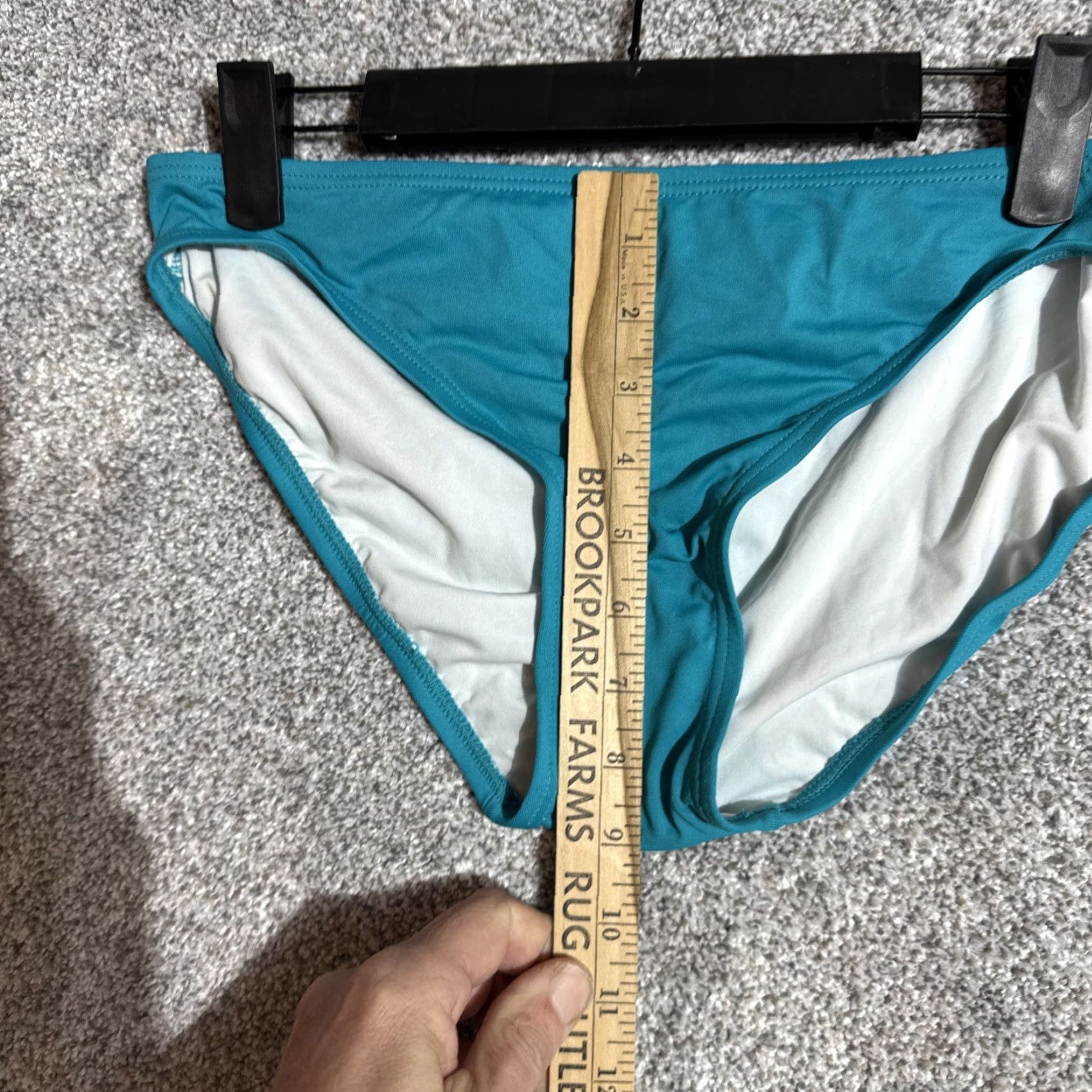 Michael Kors Michael Kors Bikini Women Large Blue Nylon Spandex Solid Minimalist Chic Swimwear Y2K Style Luxury Size 36" / US 14 / IT 50 - 5 Thumbnail