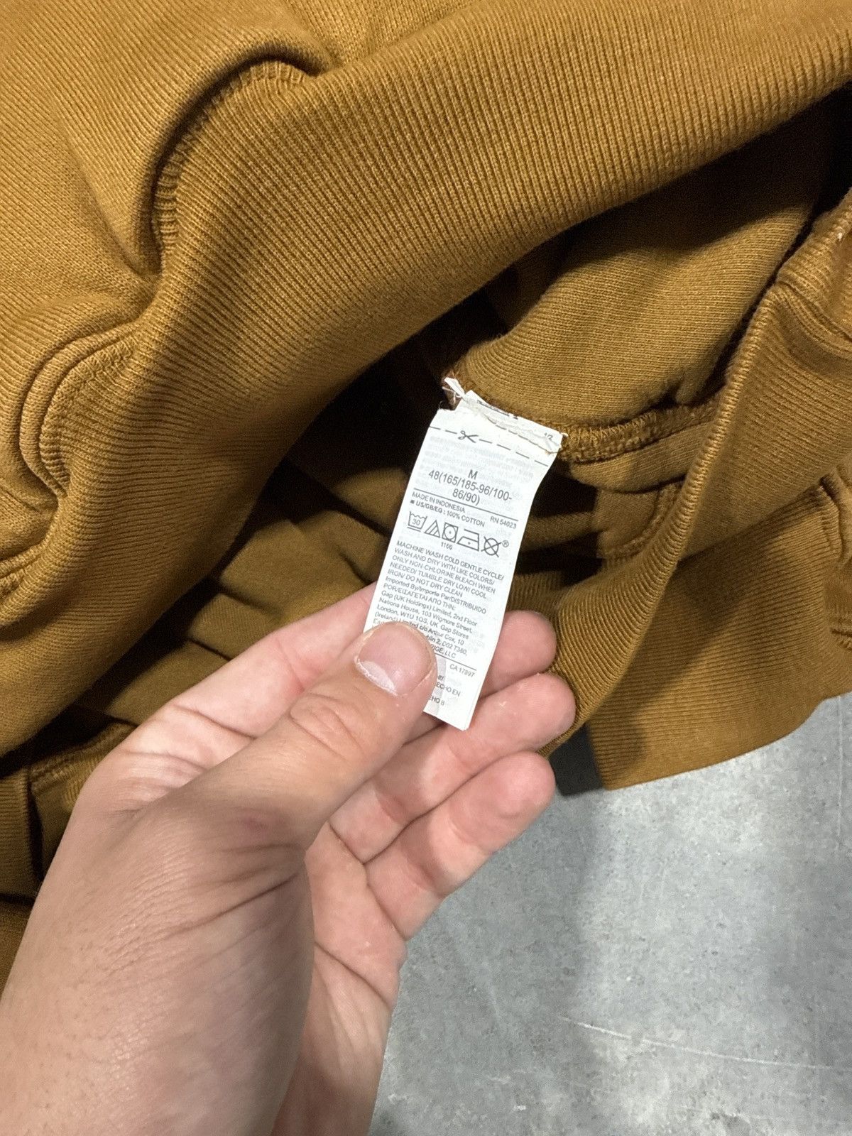 Gap × Yeezy Yeezy Gap Hoodie Light Brown Mens Size US M / EU 48-50 / 2 - 2 Thumbnail
