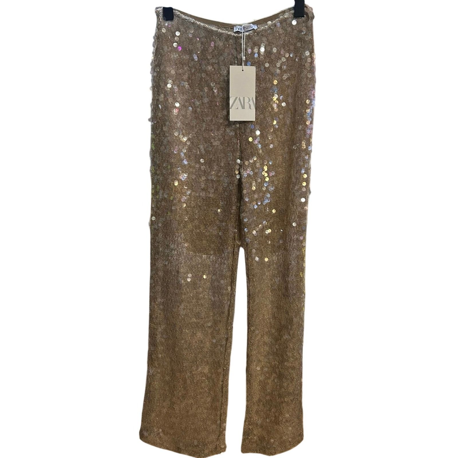 Zara Nwt- Zara 2 pc sequins pants & top set-S Size S / US 4 / IT 40 - 4 Thumbnail