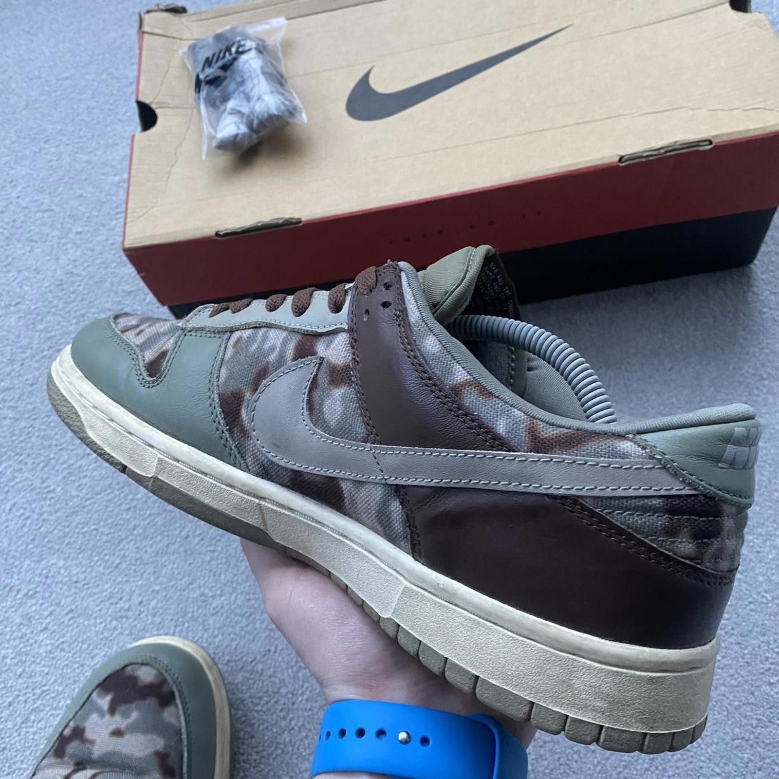 Nike Nike Dunk Low Premium 2003 Classic Olive Chino Camo Size US 11 / EU 44 - 3 Thumbnail