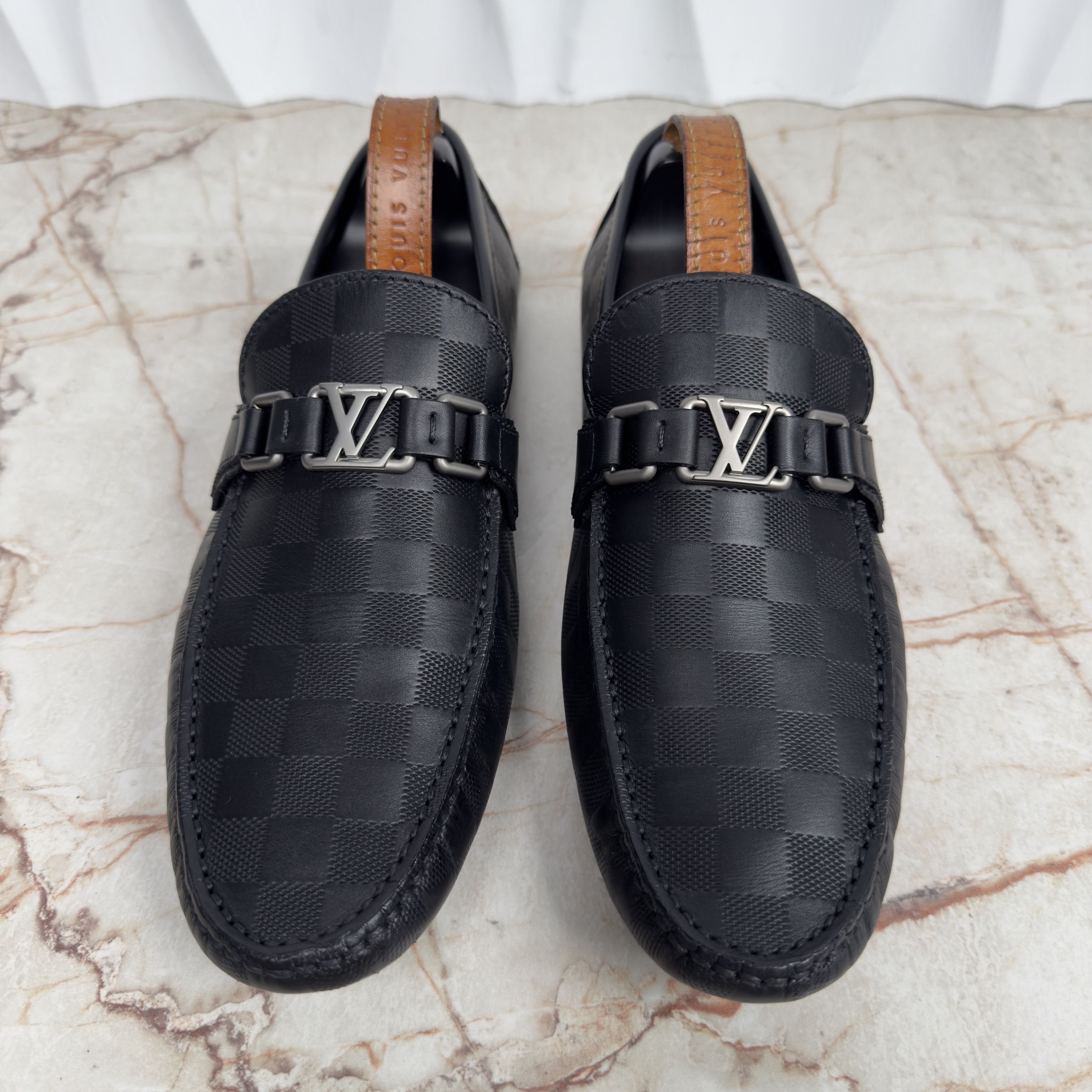 Louis Vuitton Hockenheim Damier Infini Driving Moccasins Size US 10.5 / EU 43-44 - 3 Thumbnail