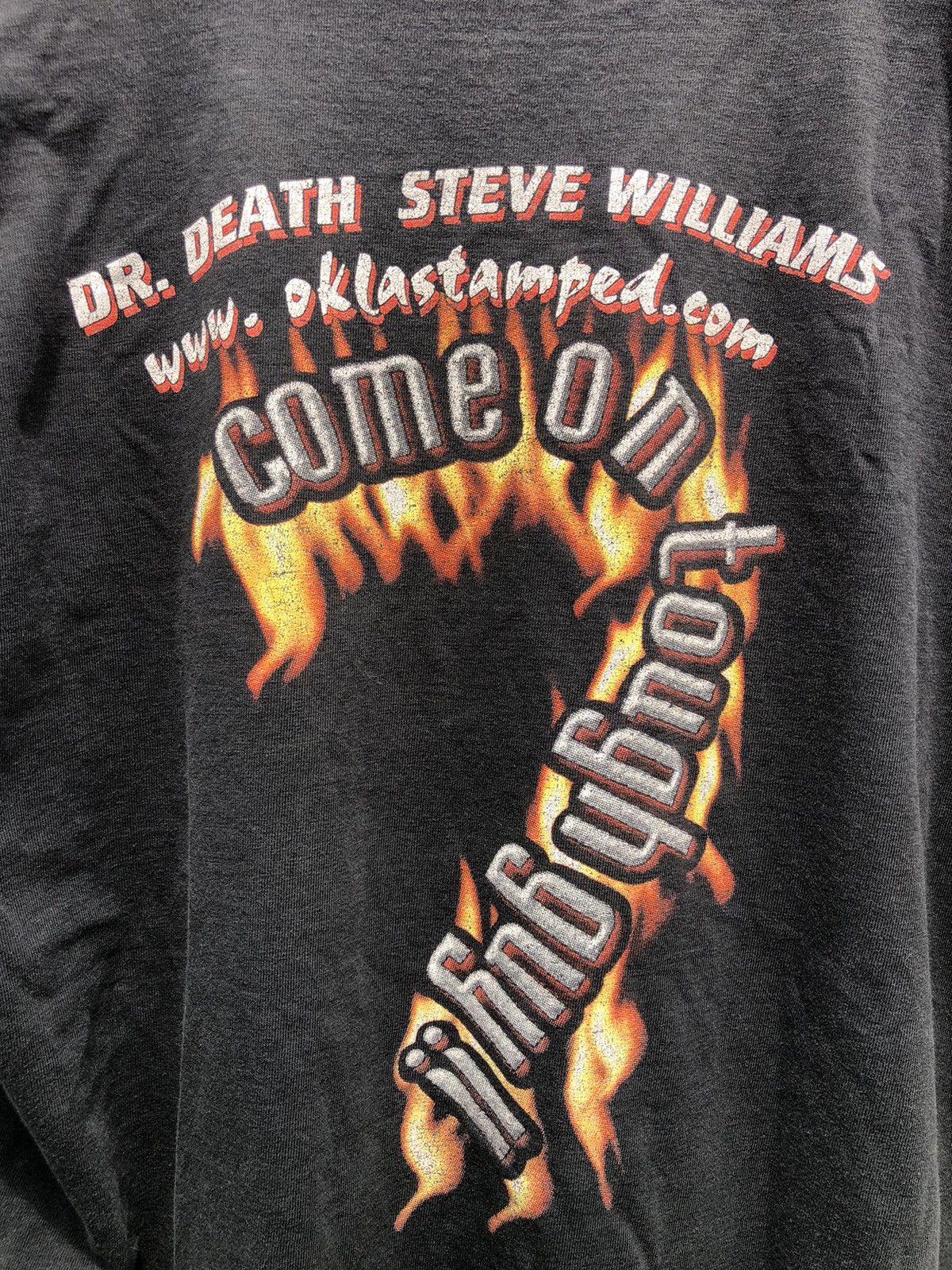 Vintage Vintage 90's DR DEATH Steve Williams Wrestling Tee Size US L / EU 52-54 / 3 - 9 Thumbnail