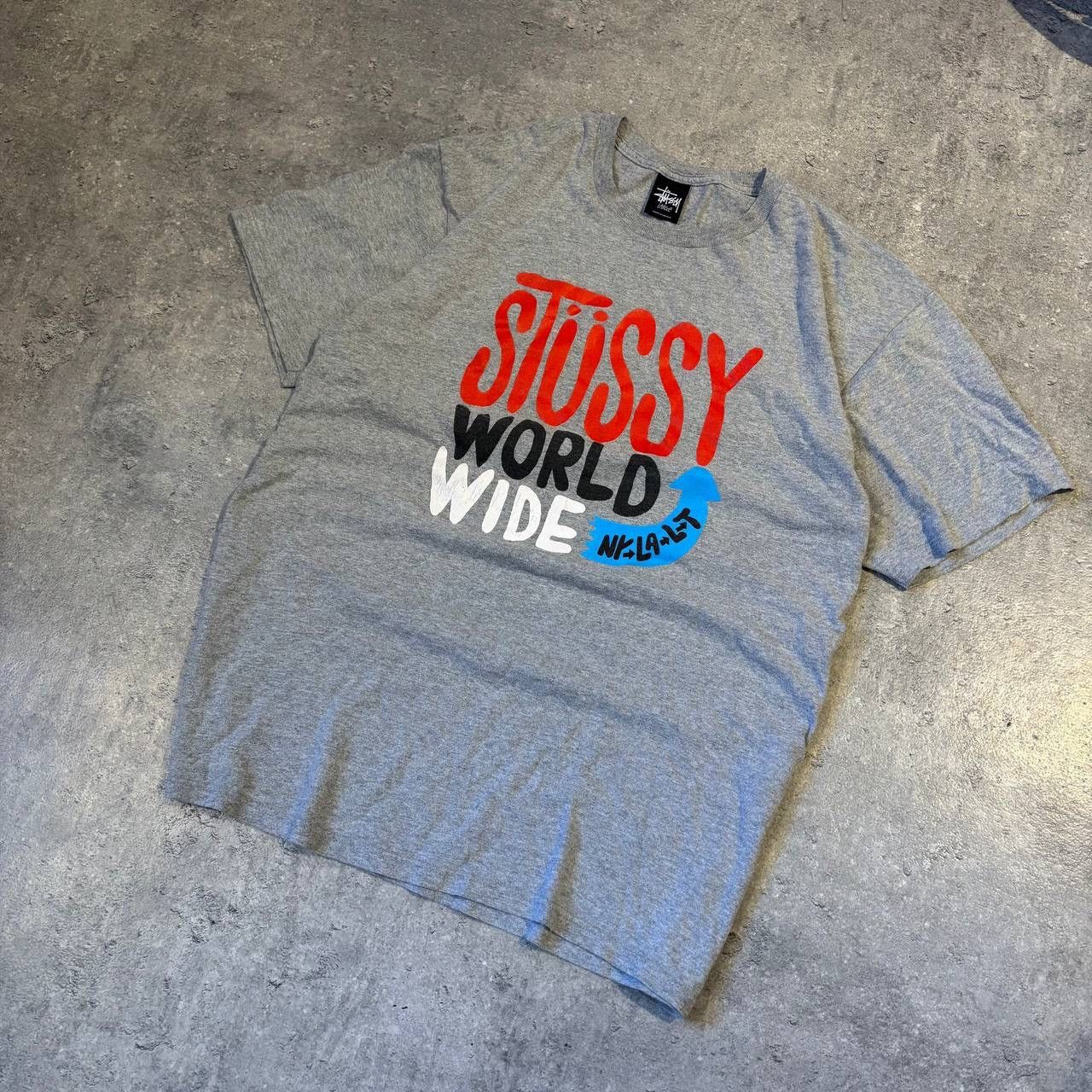 Stussy Vintage 90s Stussy World Wide T-Shirt Size US L / EU 52-54 / 3 - 1 Thumbnail