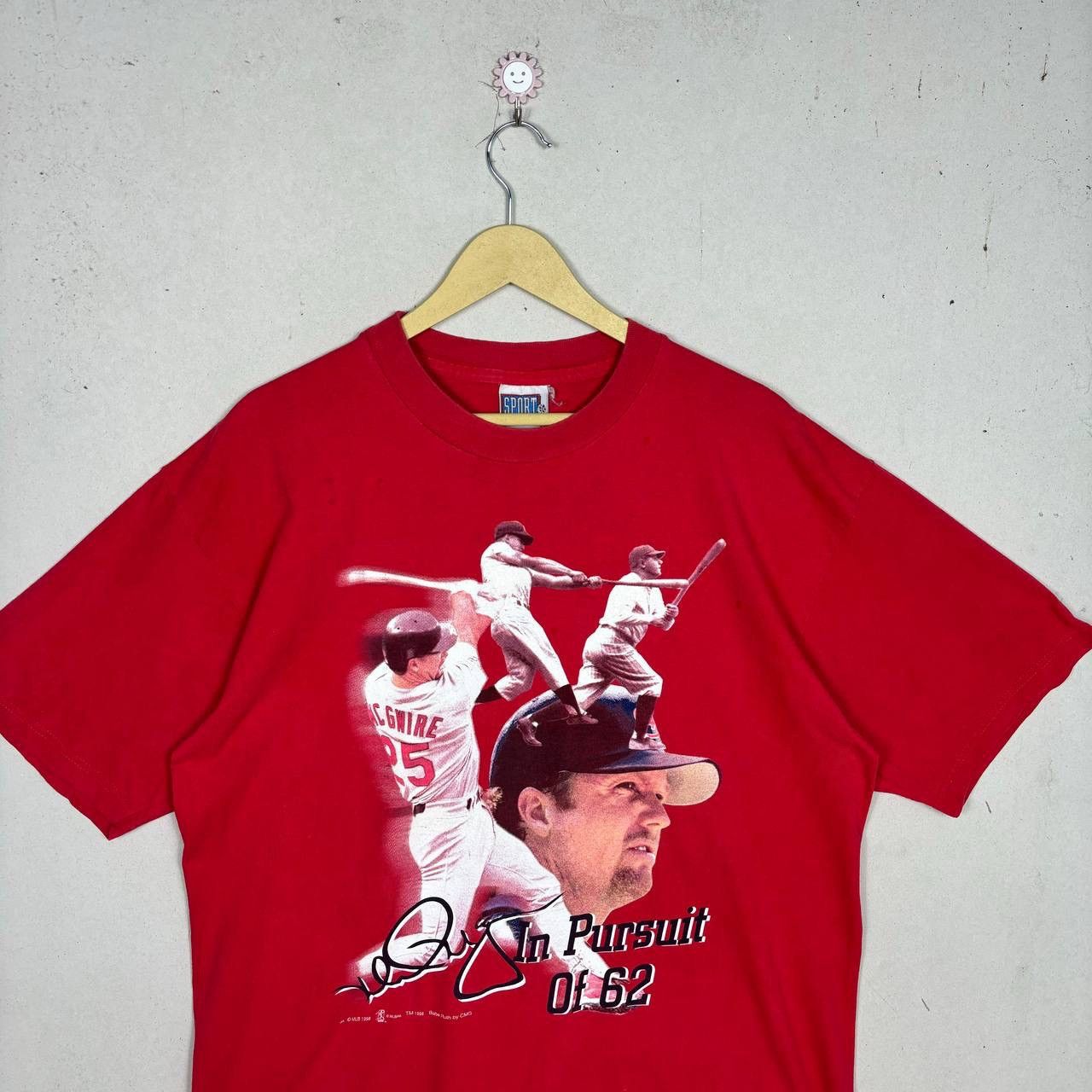 MLB Vtg 1998 Mark McGwire In Pursuit of 62 Tee Sport Attack L Size US L / EU 52-54 / 3 - 3 Thumbnail