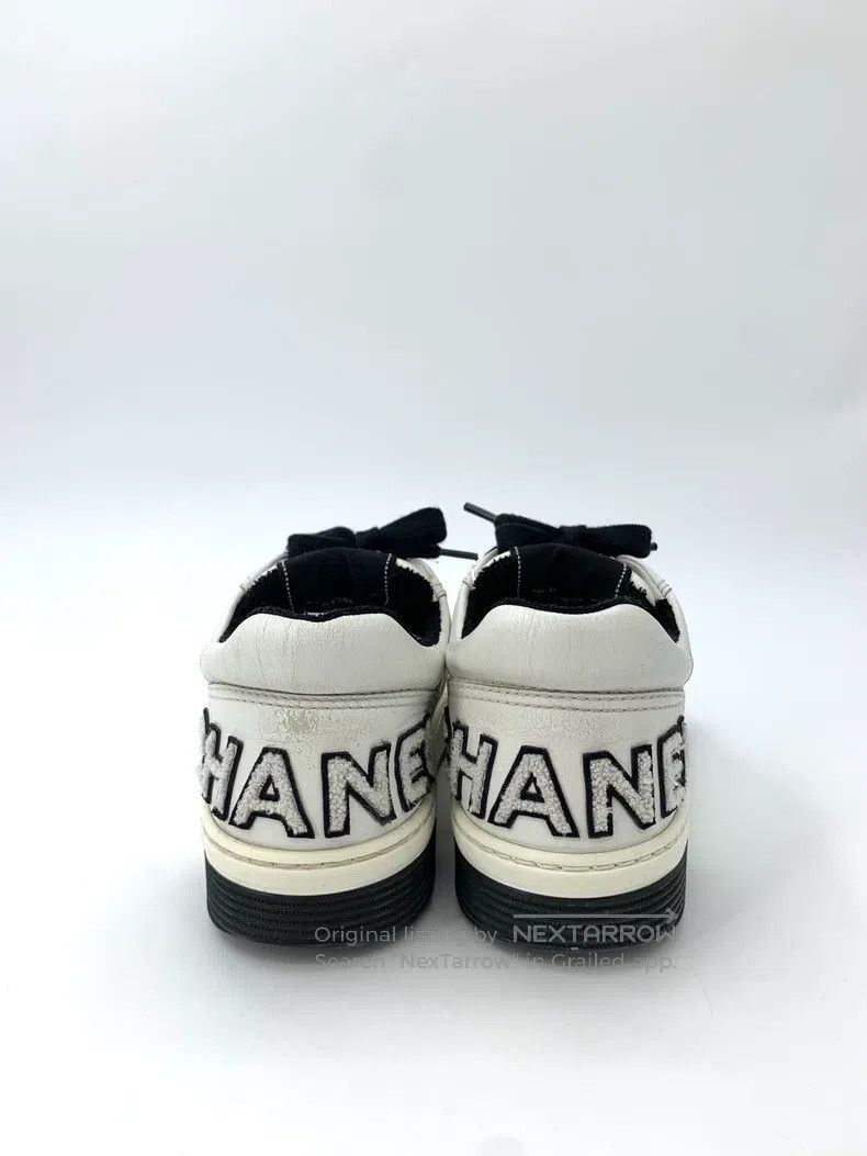 Chanel Chanel Black and white colour matching plush logo letter l Size US 6.5 / IT 36.5 - 4 Thumbnail