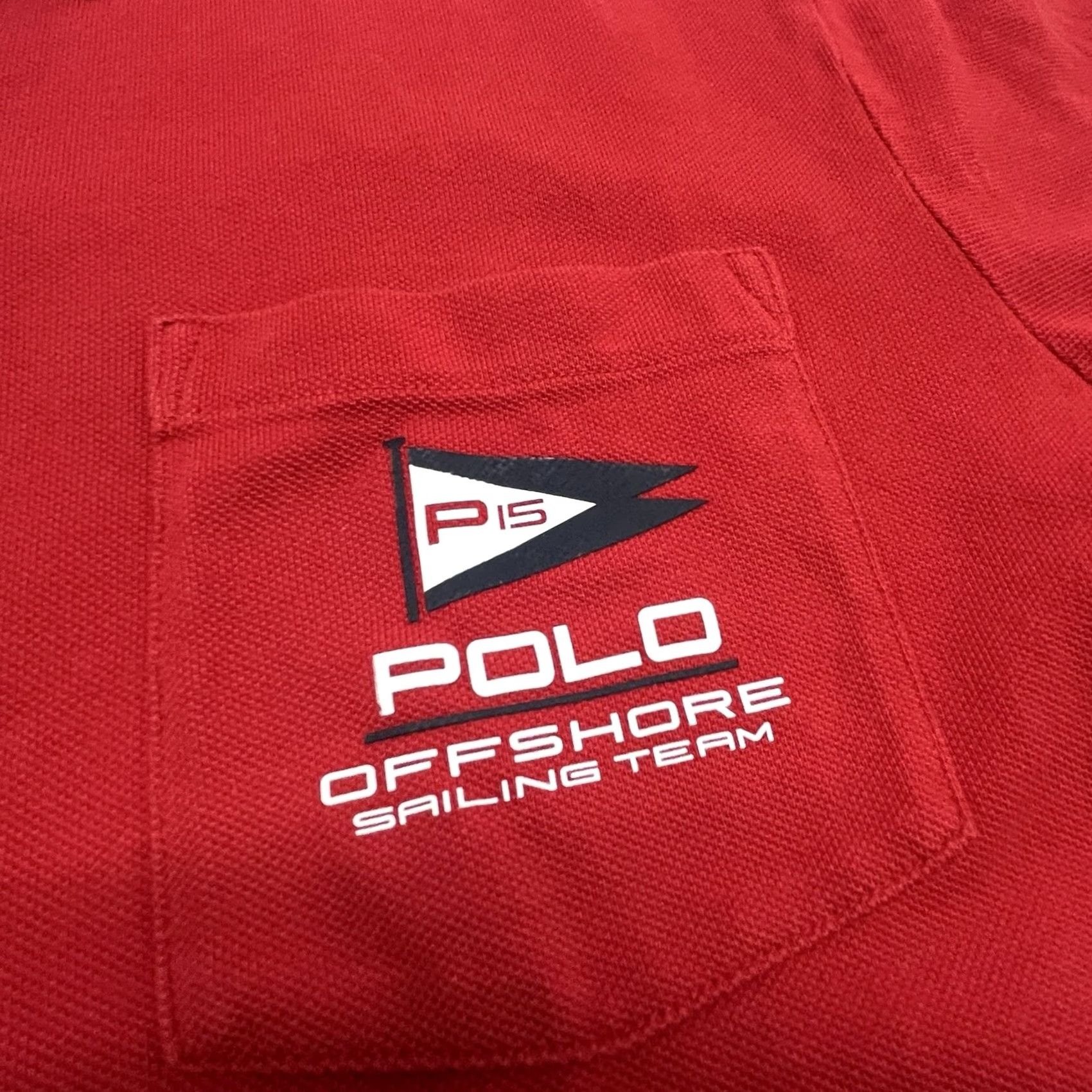 Polo Ralph Lauren Ralph Lauren Polo Shirt Mens XL Classic Fit Red Offshore Sailing Team Pique EUC Size US XL / EU 56 / 4 - 2 Thumbnail