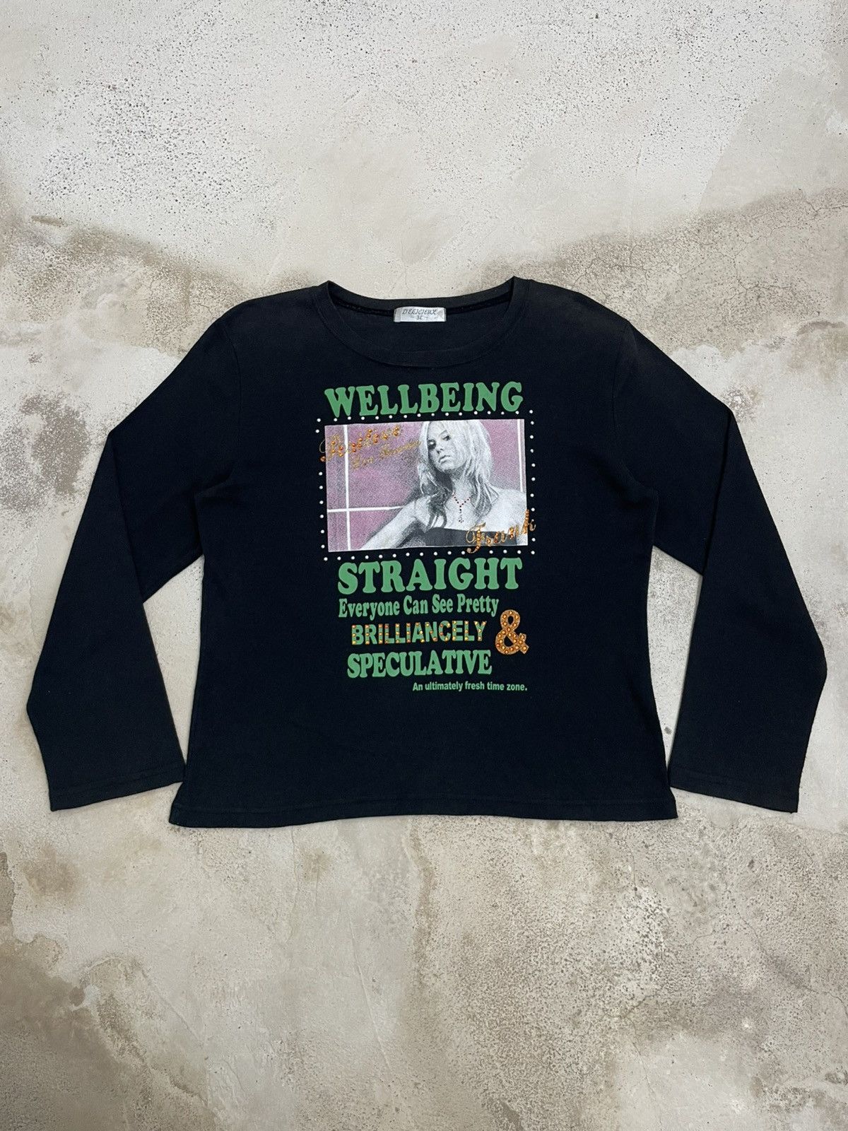 Hysteric Glamour Wellbeing Frank Potrait Girl Y2K Wording Cropped Tee Size US M / EU 48-50 / 2 - 1 Thumbnail