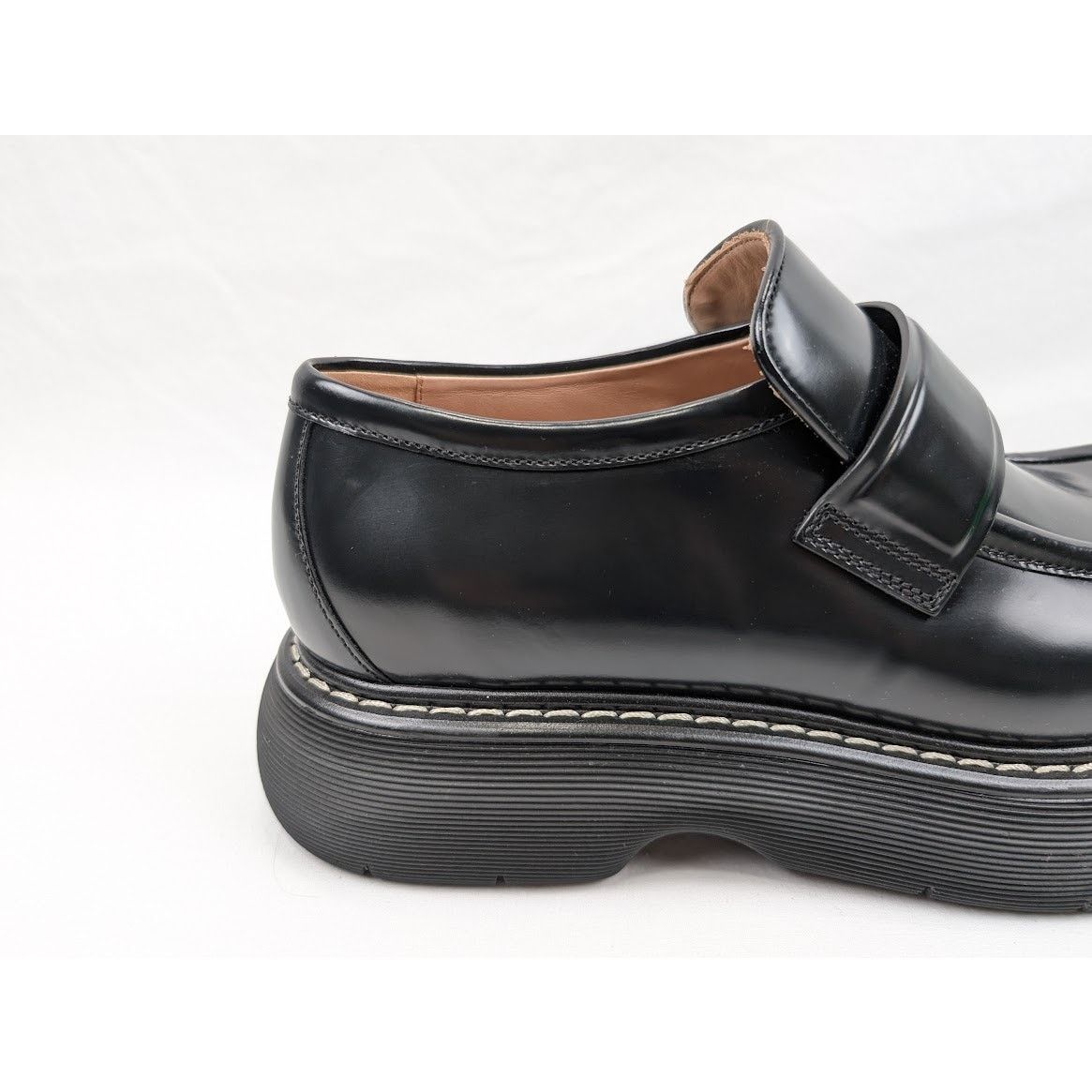 Bottega Veneta o1rshd1 Osaka Shine Calf Bounce Loafer in Black Size US 12 / EU 45 - 5 Thumbnail