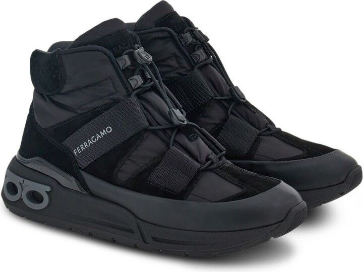 Salvatore Ferragamo o1s1rm1224 Trekking Sneakers in Black Size US 8.5 / IT 38.5 - 2 Thumbnail
