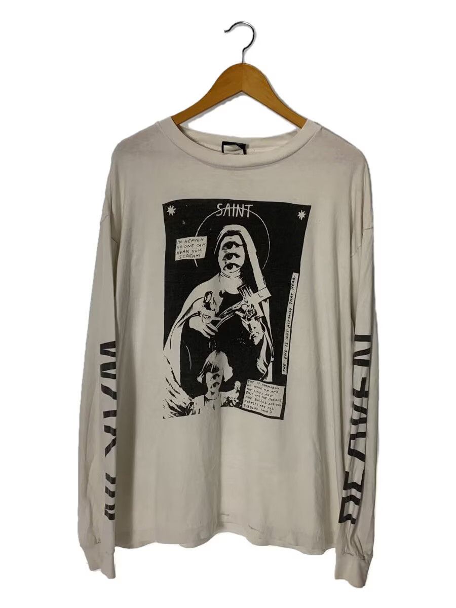 Saint Michael SAINT MICHAEL Printed Long Sleeve T-Shirt White Cotton XL |  Grailed