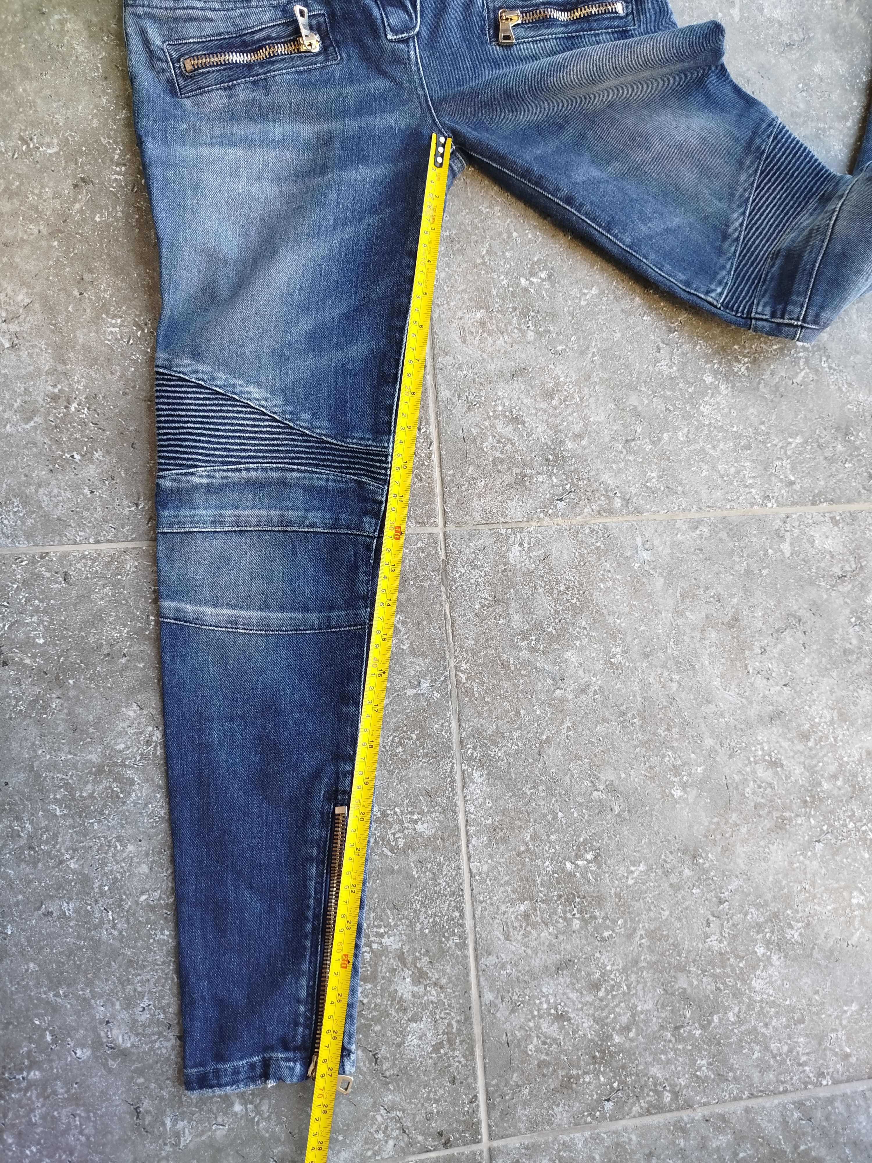 Balmain Balmain Jeans Distressed Biker Skinny Size 38 Size 27" / US 4 / IT 40 - 16 Thumbnail