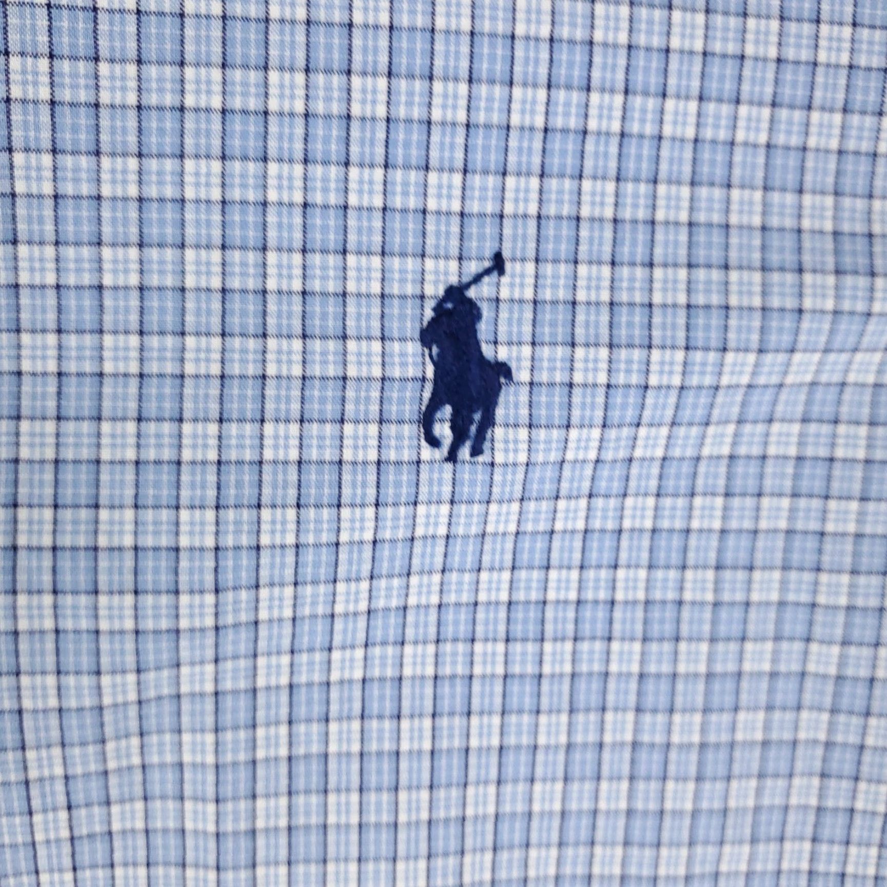 Ralph Lauren Ralph Lauren Dress Shirt Mens 16 Blue Plaid Pony Button Up Long Sleeve Size 42R - 2 Thumbnail