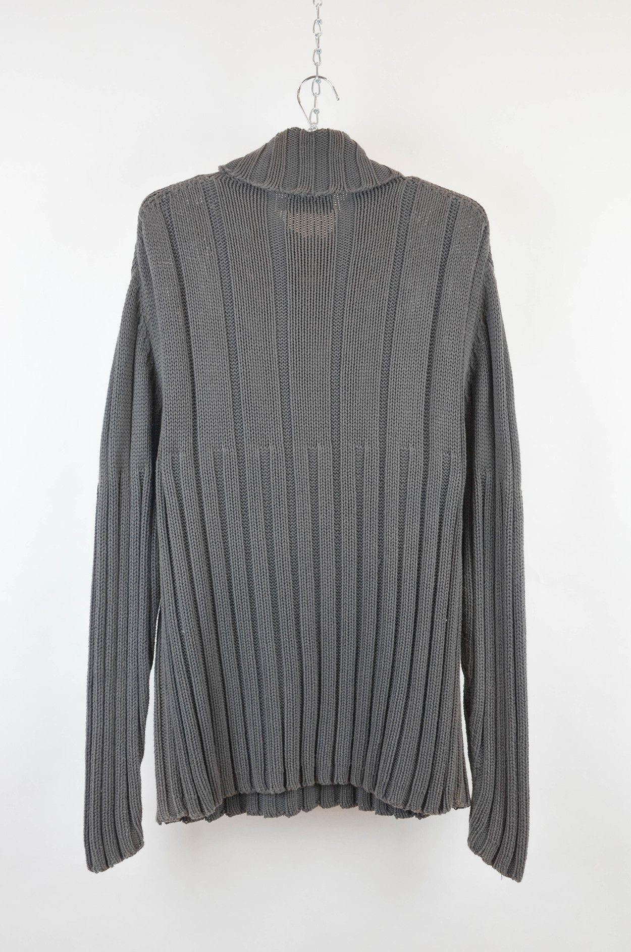 Yves Saint Laurent YSL Vintage Grey Wool Turtleneck Sweater XL Size US XL / EU 56 / 4 - 2 Thumbnail