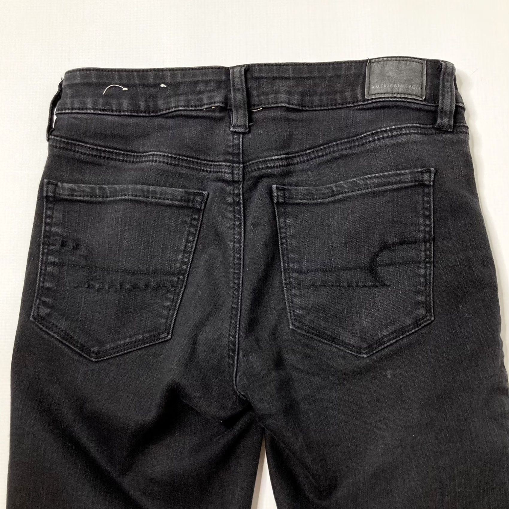 American Eagle Outfitters American Eagle Outfitters Jeans Womens Size 4 Regular Black Jegging Ripped Stretch Denim Size 27" / US 4 / IT 40 - 3 Thumbnail