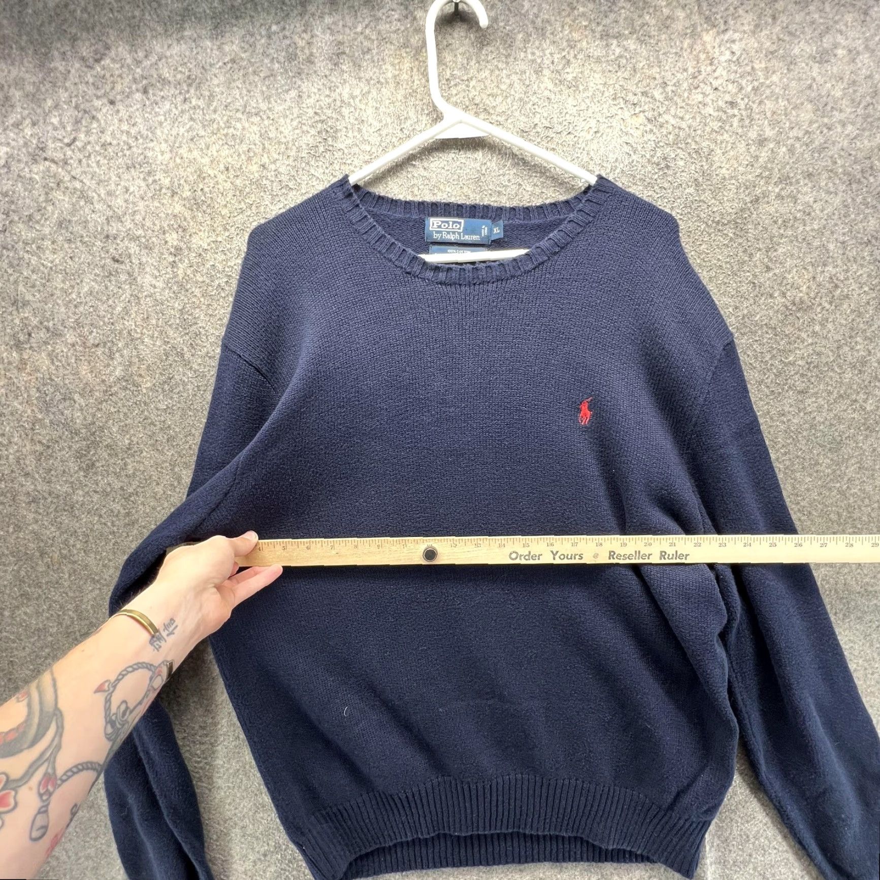 Polo Ralph Lauren Polo Ralph Lauren Sweater Mens XL Blue Cotton Crewneck Pullover Pony Vintage 90s Shirt Mens XL Blue Cotton Knit Pullover Polo Pony Logo Vintage 90s Size US XL / EU 56 / 4 - 5 Thumbnail