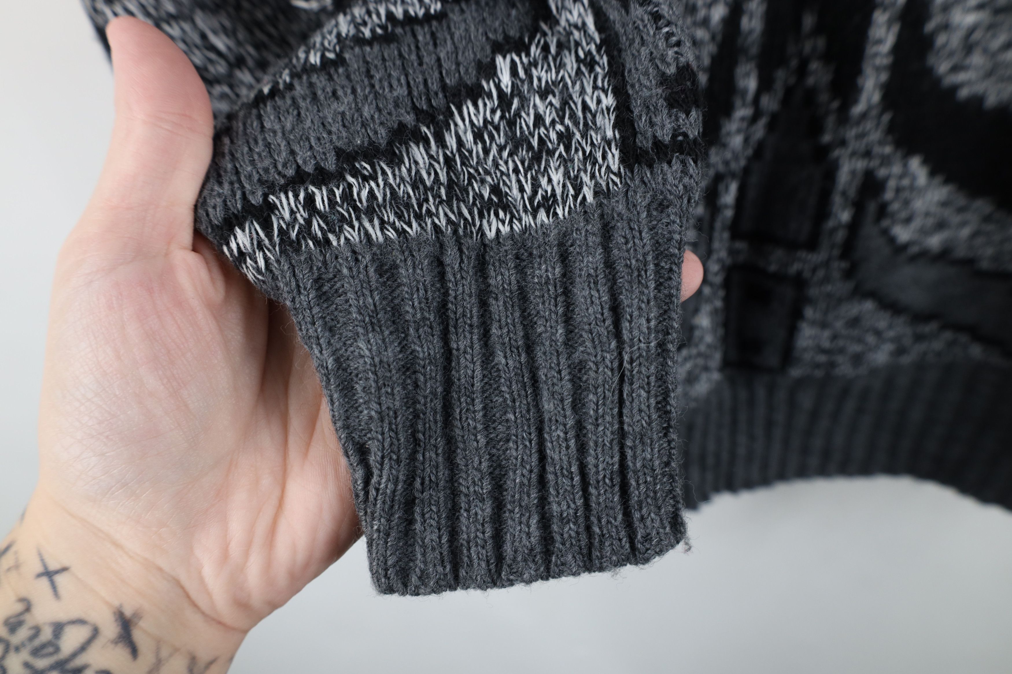 Vintage Vintage 90s Streetwear Chunky Ribbed Knit Crewneck Sweater Size US M / EU 48-50 / 2 - 5 Thumbnail