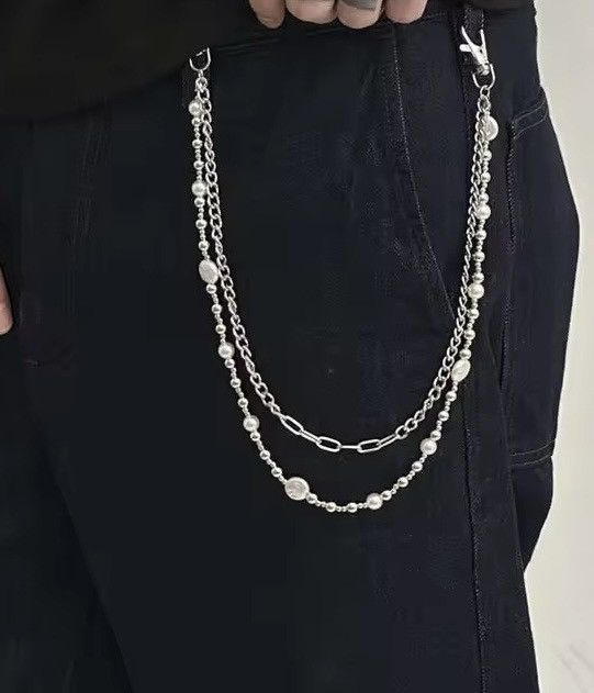 Jewelry Metal Pearl Pants Chain Size ONE SIZE - 1 Thumbnail
