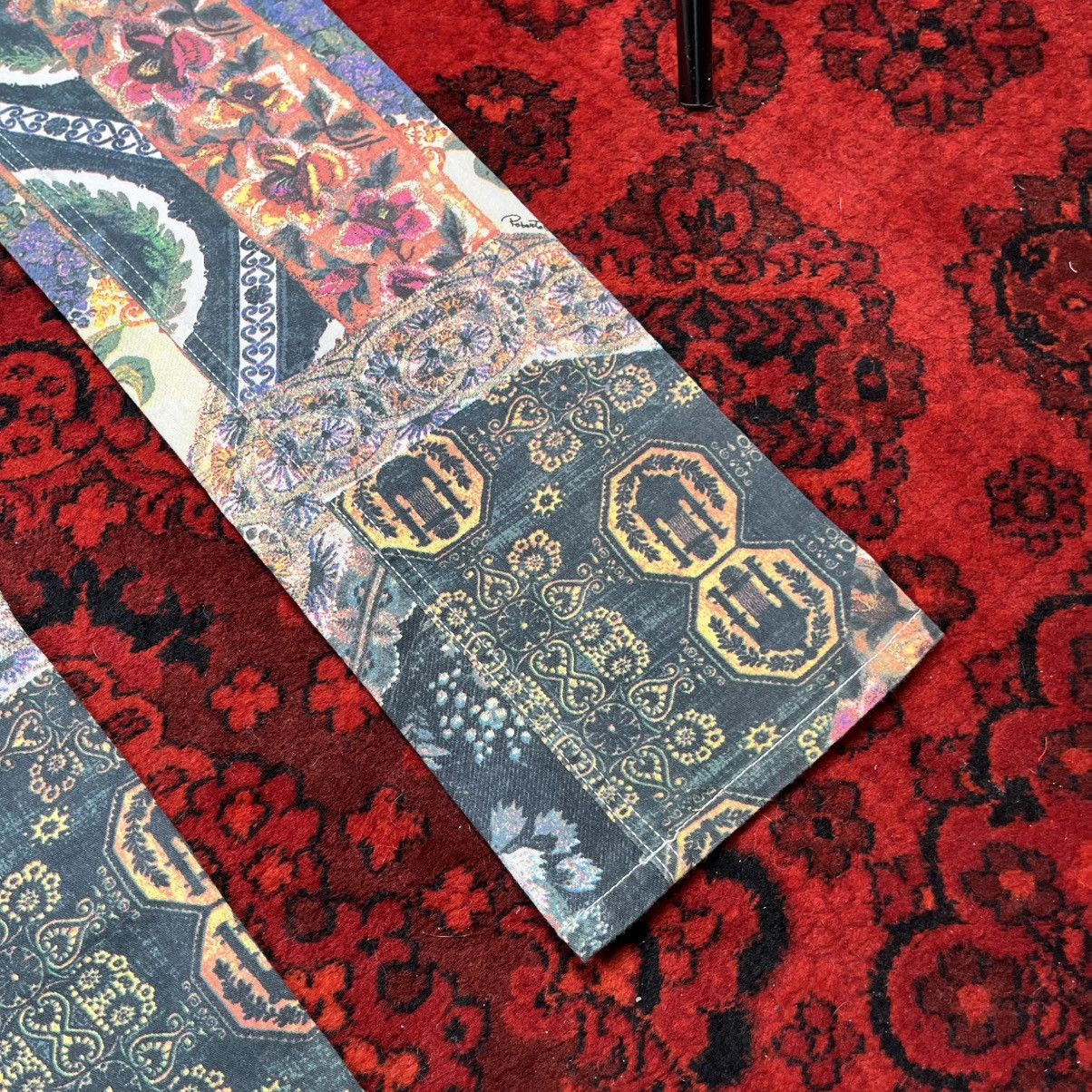 Roberto Cavalli Roberto Cavalli Patchwork Print Jeans Baroque Designer Pants Size 29" - 8 Thumbnail