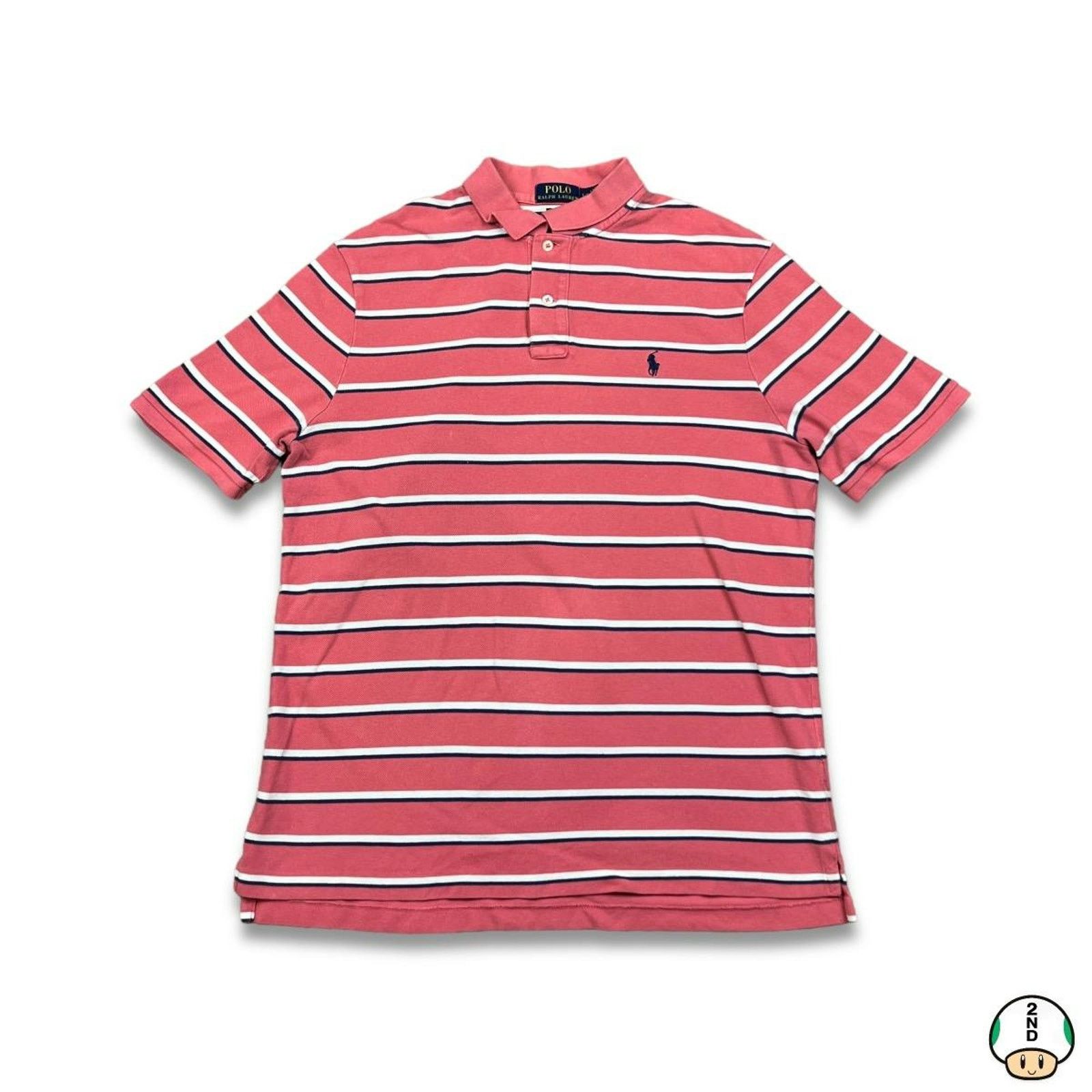 Polo Ralph Lauren × Vintage Polo Ralph Lauren Shirt Large Pony Striped Short Sleeve Size US L / EU 52-54 / 3 - 1 Thumbnail