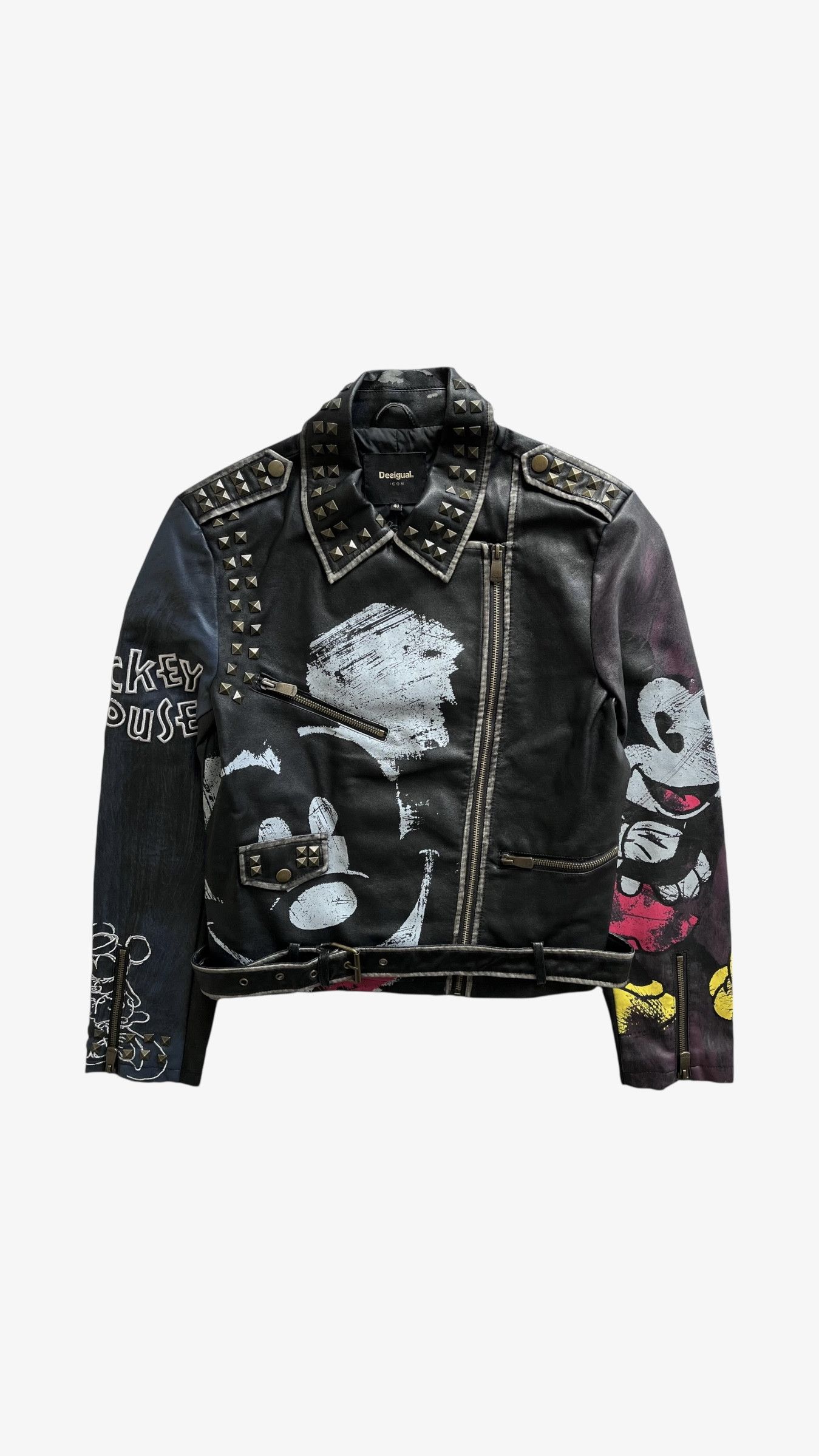 Desigual Vintage Y2K Women's Desigual Disney Faux Leather Jacket Size S / US 4 / IT 40 - 1 Thumbnail