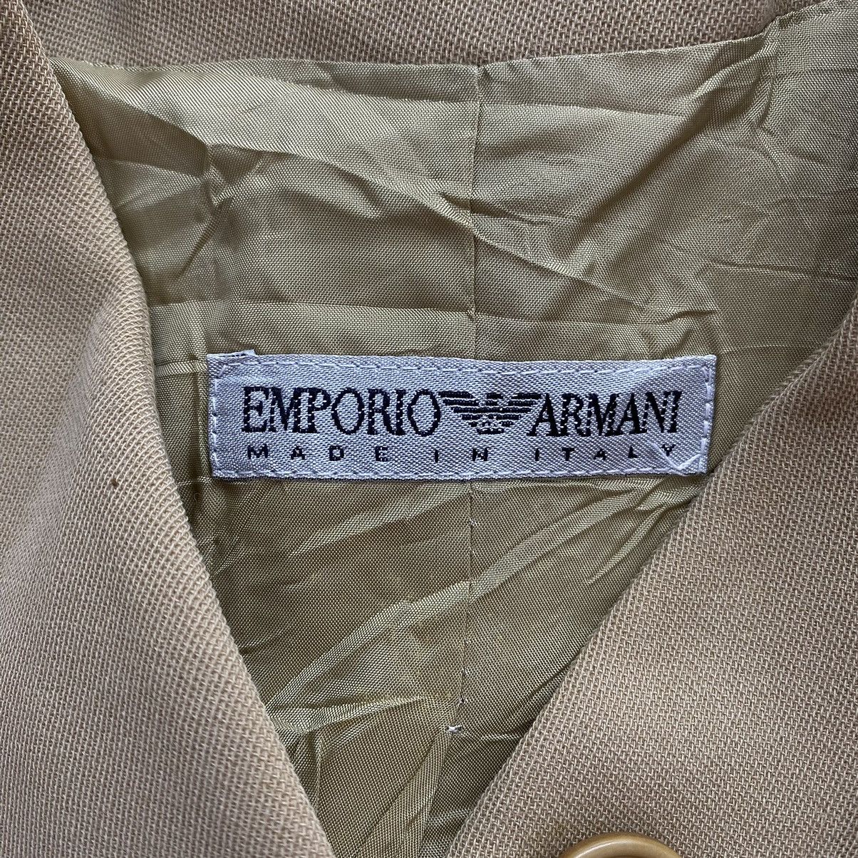 Emporio Armani EMPORIO ARMANI Italian Brand Button Up Beige Blazer Coat Size XS / US 0-2 / IT 36-38 - 5 Thumbnail