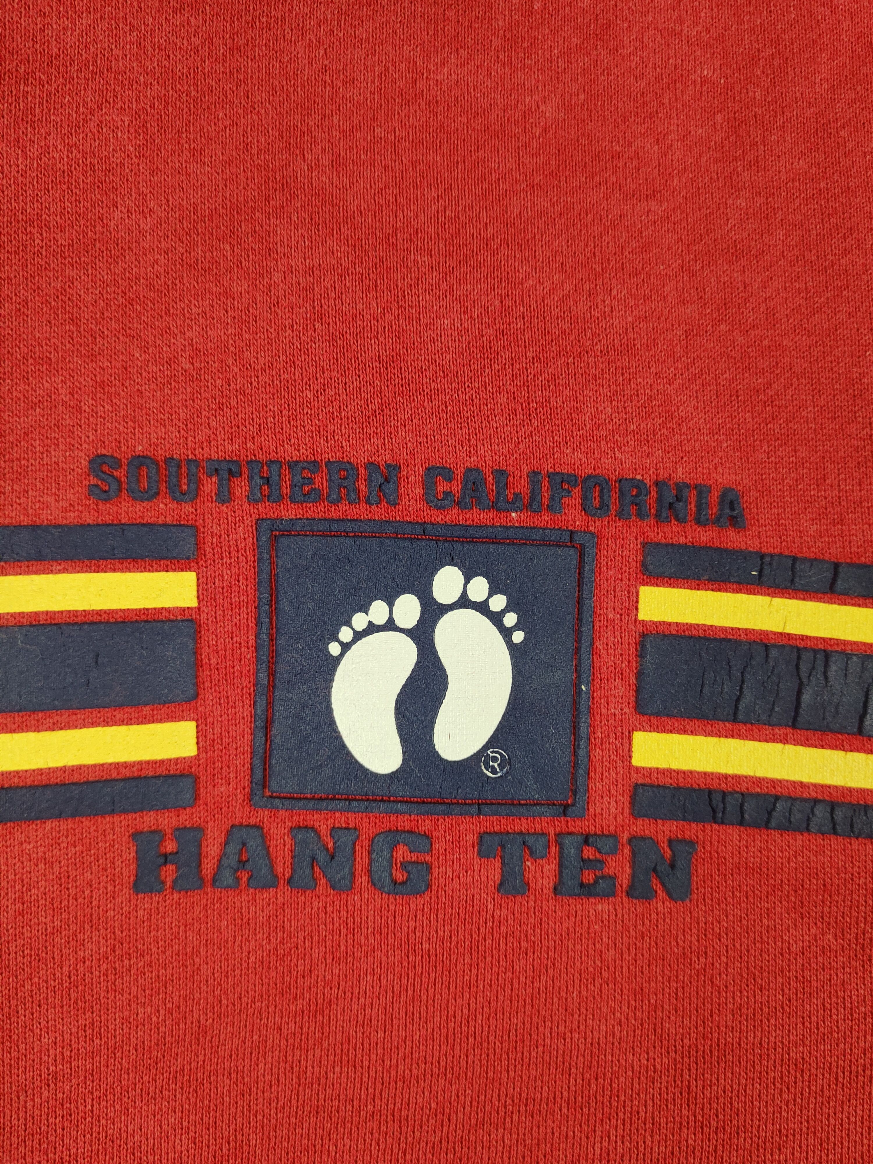 Hang Ten × Japanese Brand × Vintage Hang Ten japan vintage Red Hoodie Sweatshirts #W1129 Size US M / EU 48-50 / 2 - 5 Thumbnail