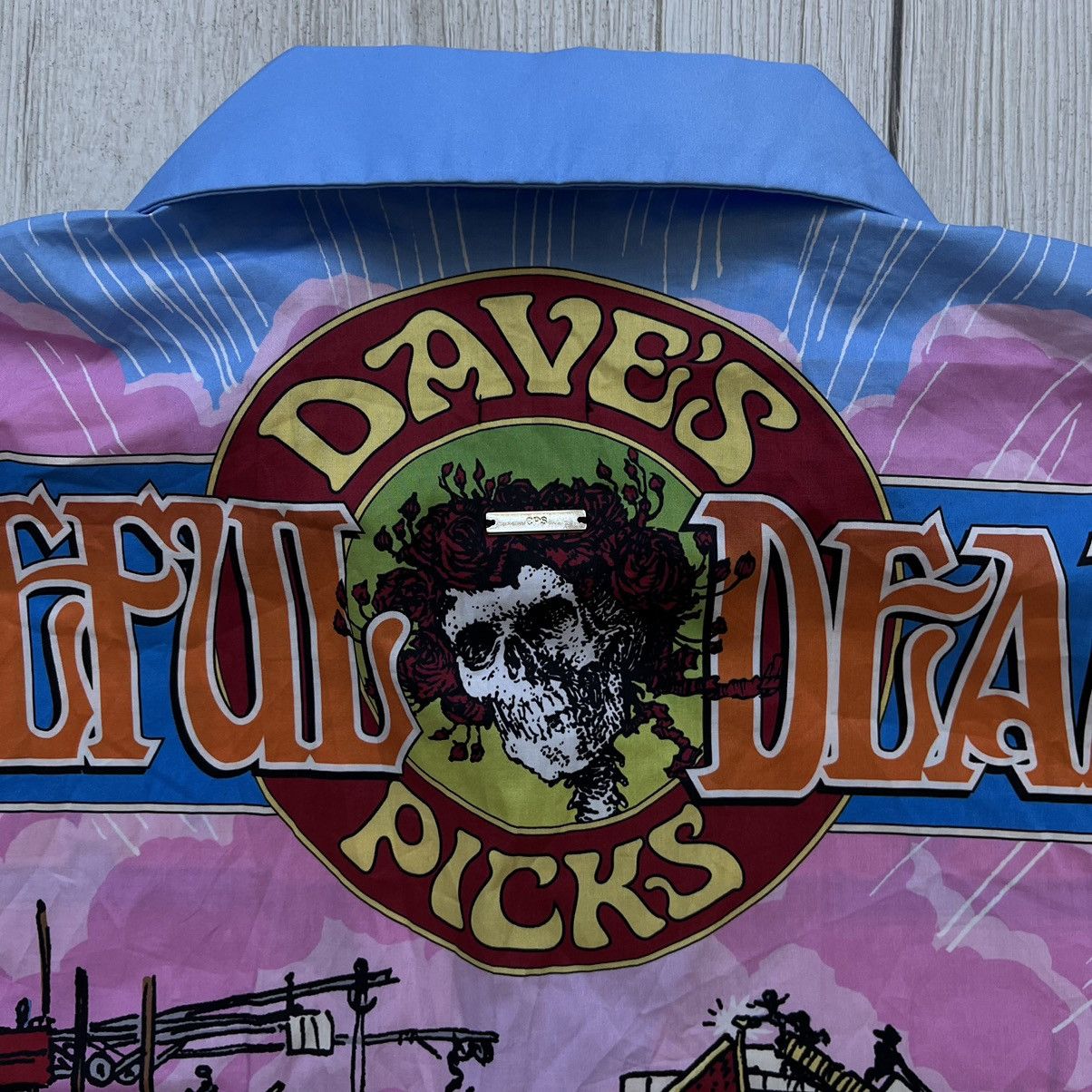 Grateful Dead × Japanese Brand Grateful Dead Dave’s Picks All Over Print Y2K Button Shirt Size US L / EU 52-54 / 3 - 7 Thumbnail
