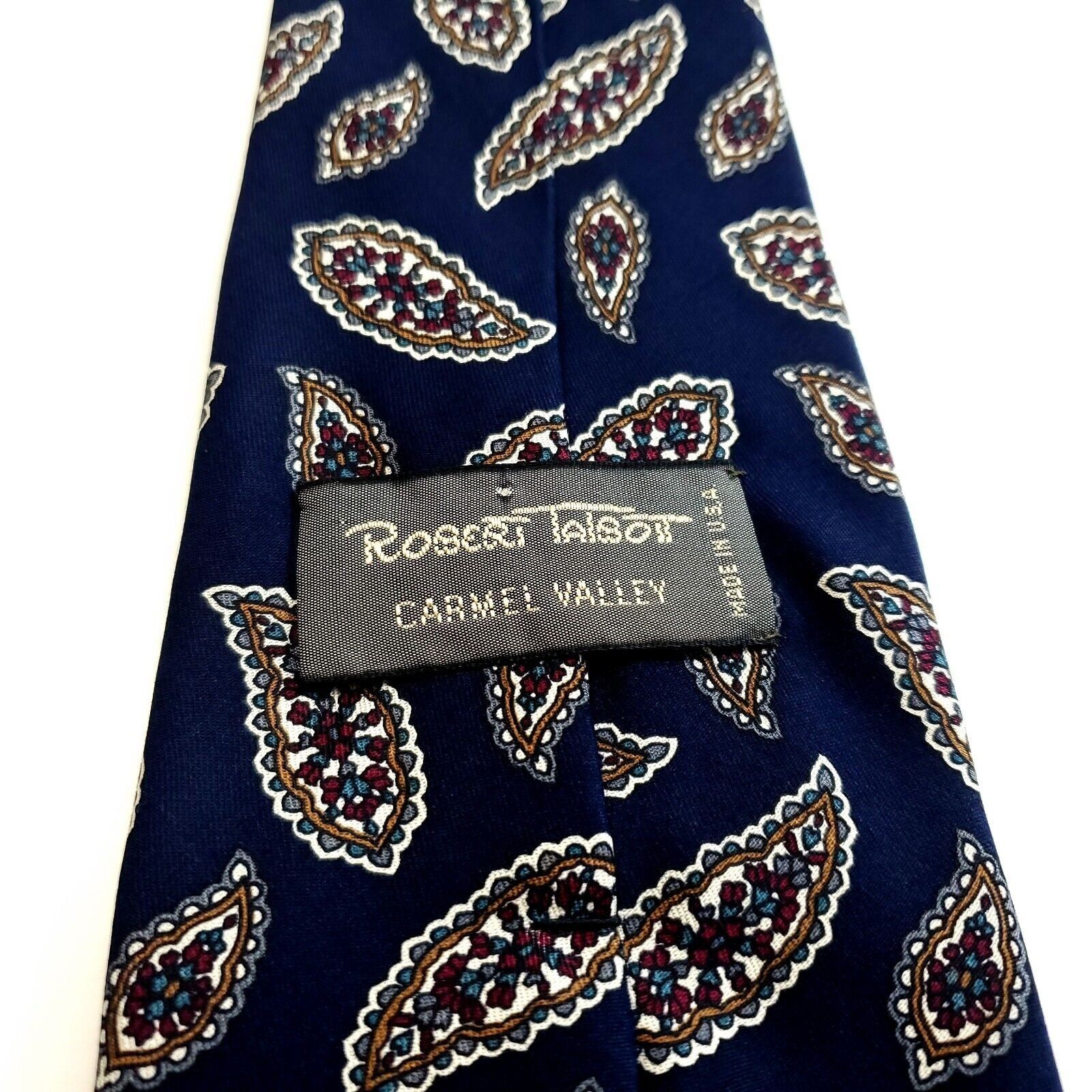Robert Talbott Robert Talbott Carmel Valley Blue Paisley Print Silk Tie Size ONE SIZE - 3 Thumbnail