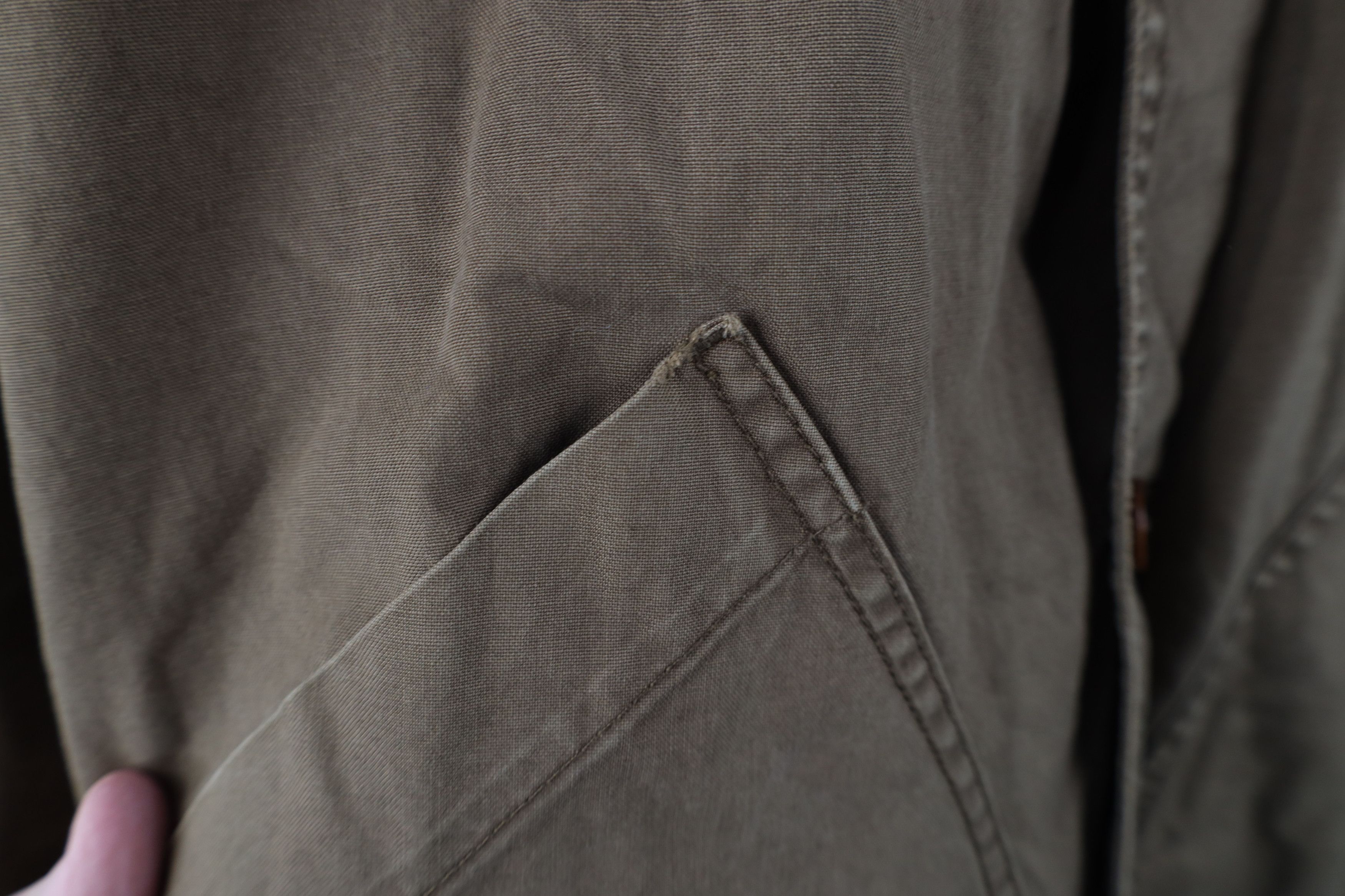 Banana Republic Vintage 90s Banana Republic Leather Collar Chore Jacket Size US S / EU 44-46 / 1 - 7 Thumbnail