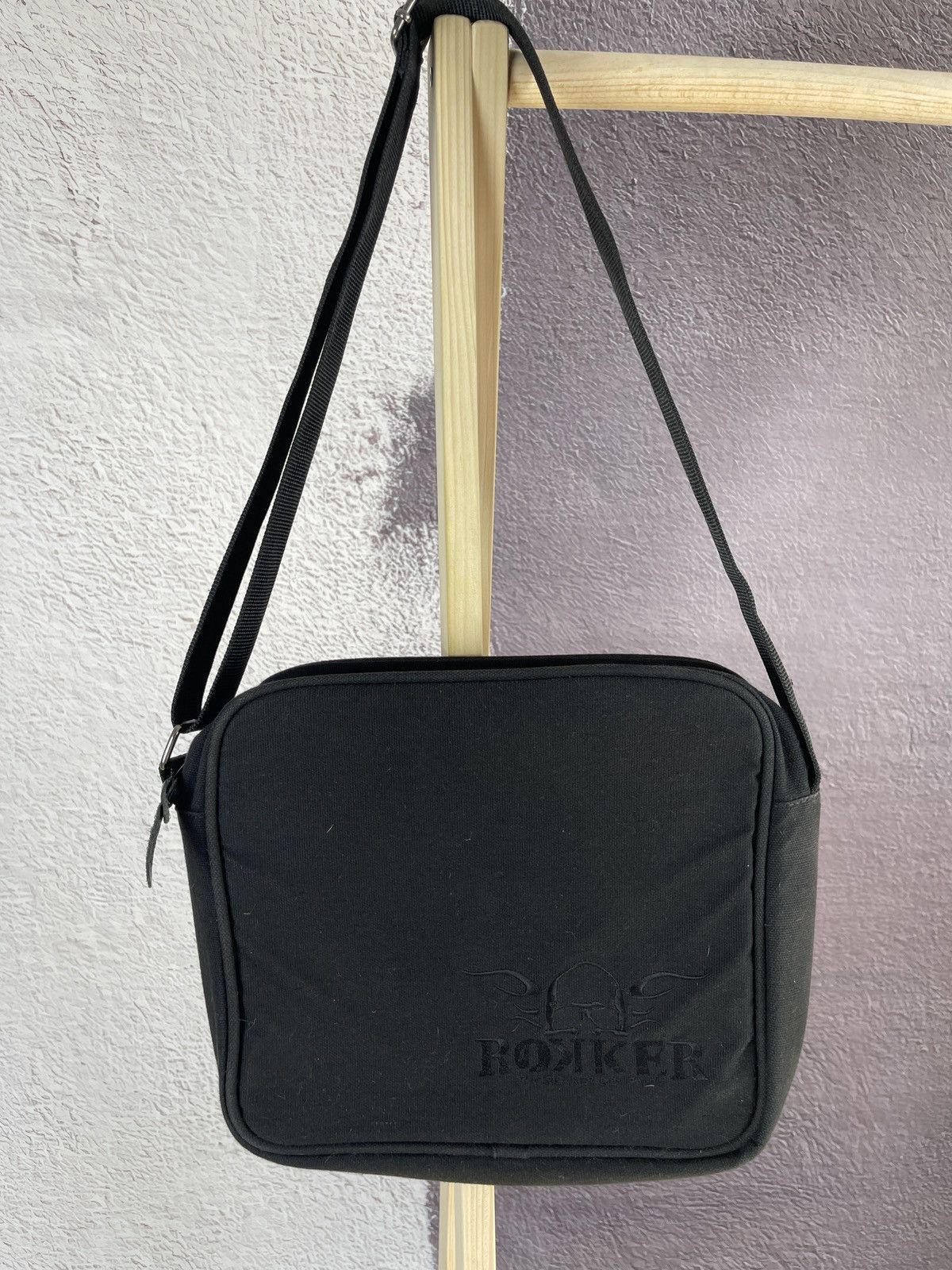 THE ROKKER COMPANY The Rokker Company black cotton shoulder bag Size ONE SIZE - 2 Thumbnail