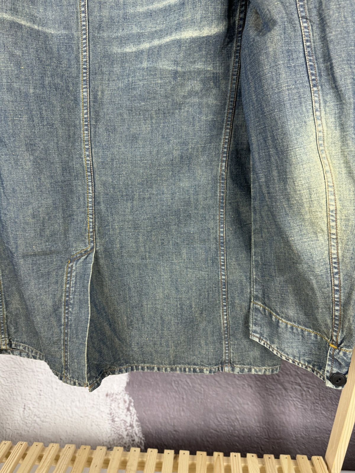 Paul Smith Red Ear by Paul Smith blue faded denim work jacket blazer Size US L / EU 52-54 / 3 - 19 Thumbnail